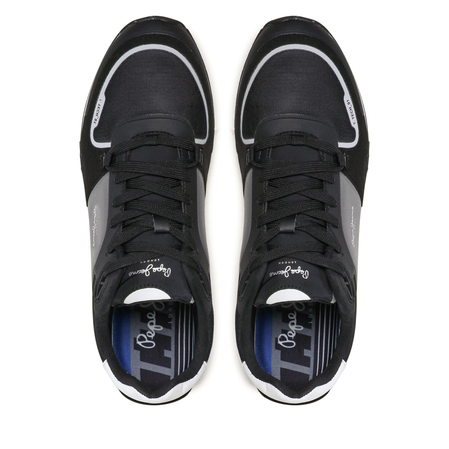 Pepe Jeans Сникърси Tour Tech 01 PMS30774 Черен - Pepit.bg