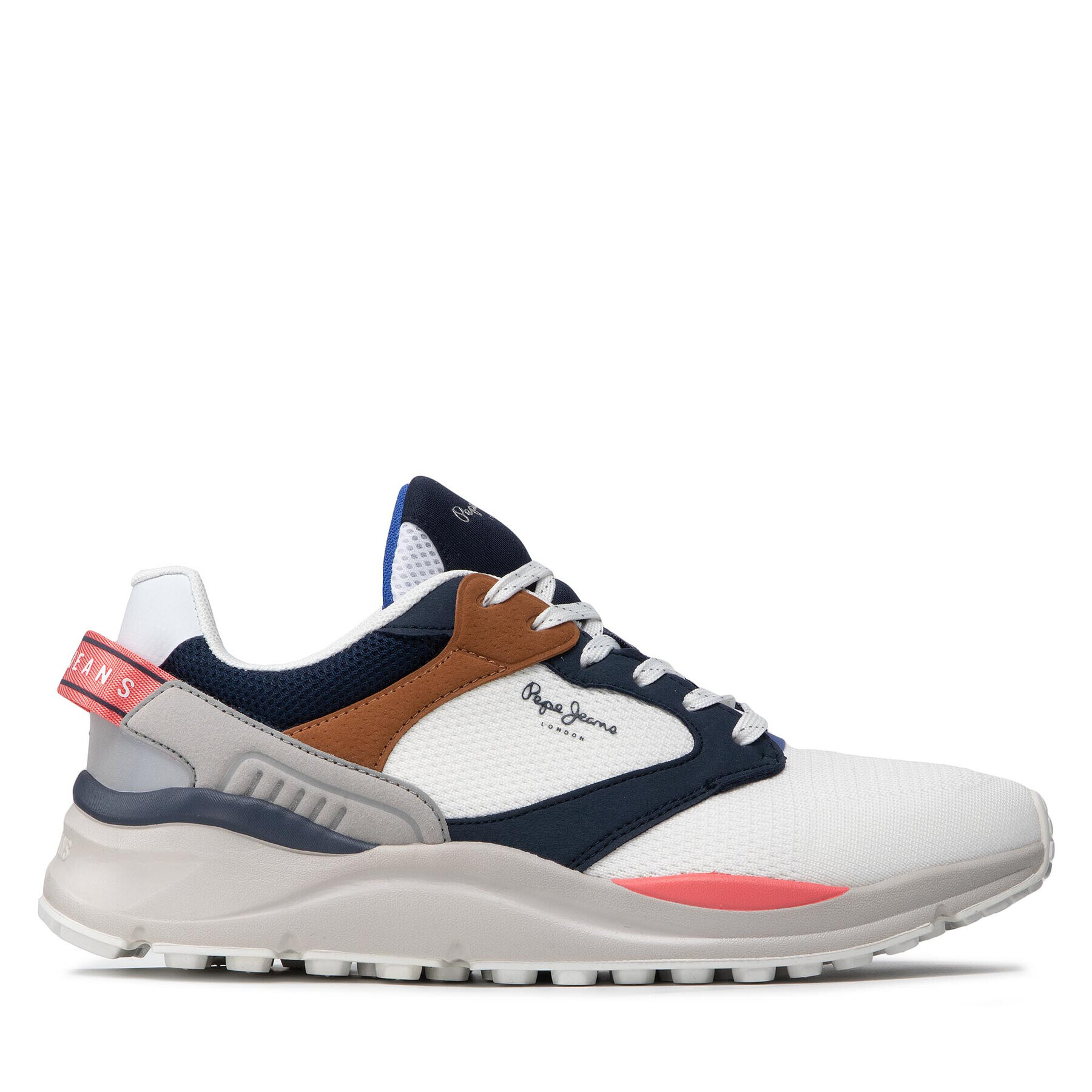 Pepe Jeans Сникърси Trail Knit 22 PMS30835 Бял - Pepit.bg