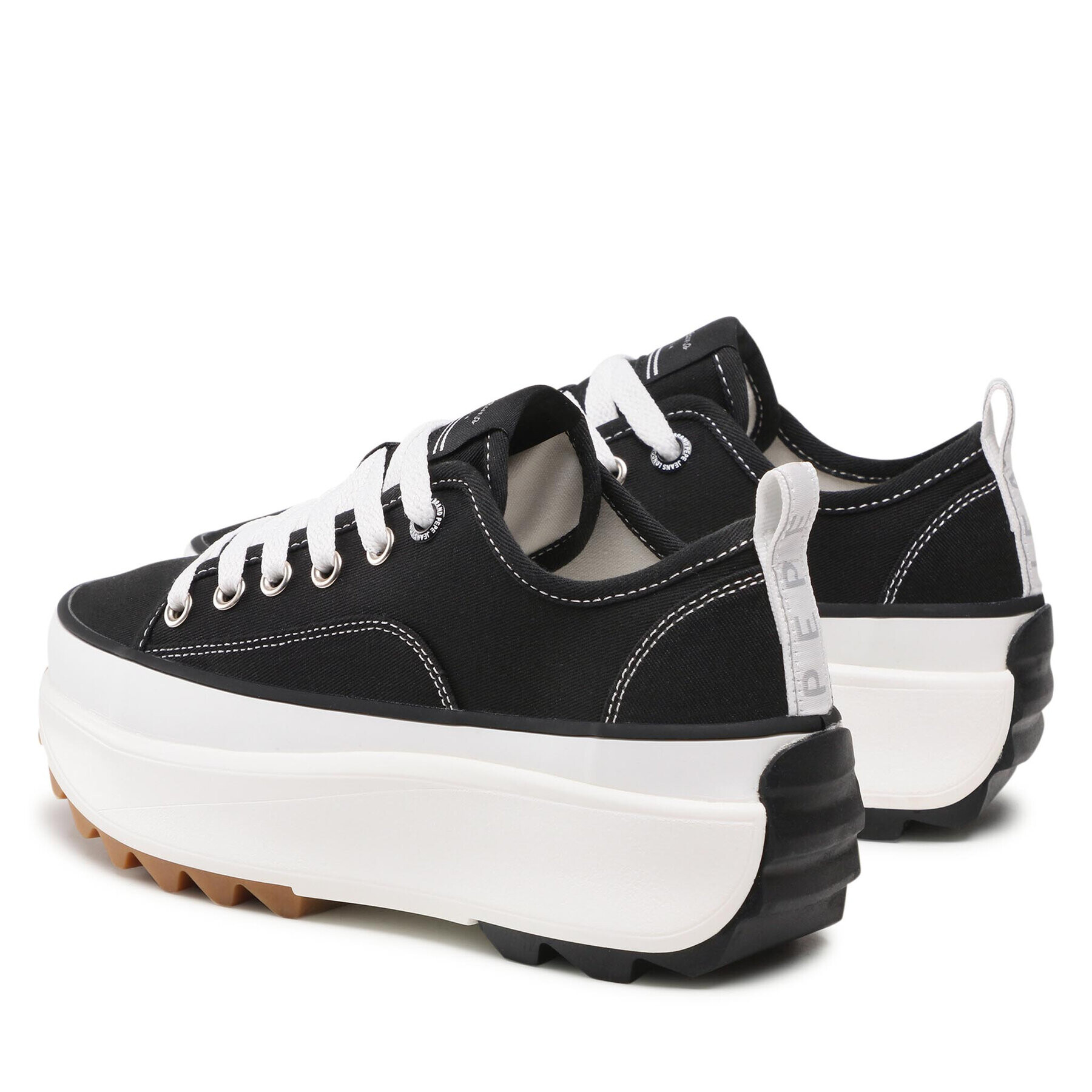 Pepe Jeans Сникърси Woking Cord PLS31312 Черен - Pepit.bg