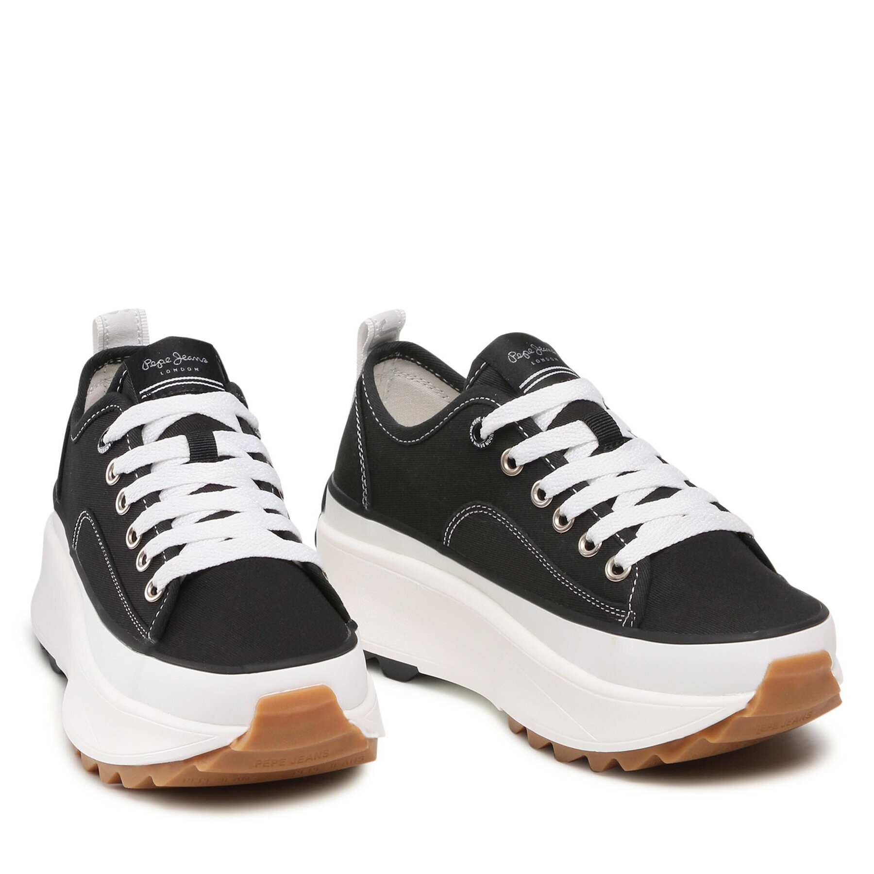 Pepe Jeans Сникърси Woking Cord PLS31312 Черен - Pepit.bg
