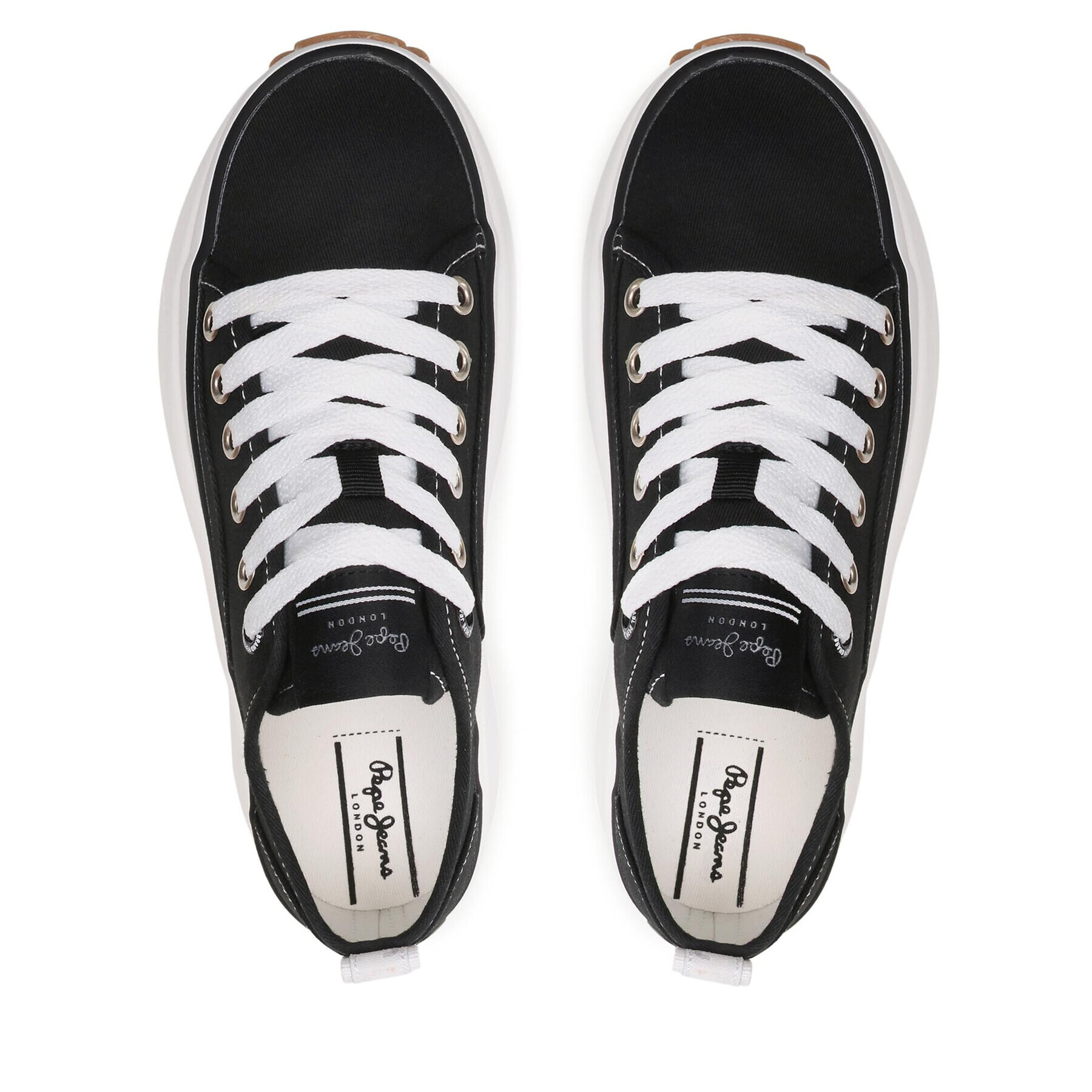 Pepe Jeans Сникърси Woking Cord PLS31312 Черен - Pepit.bg