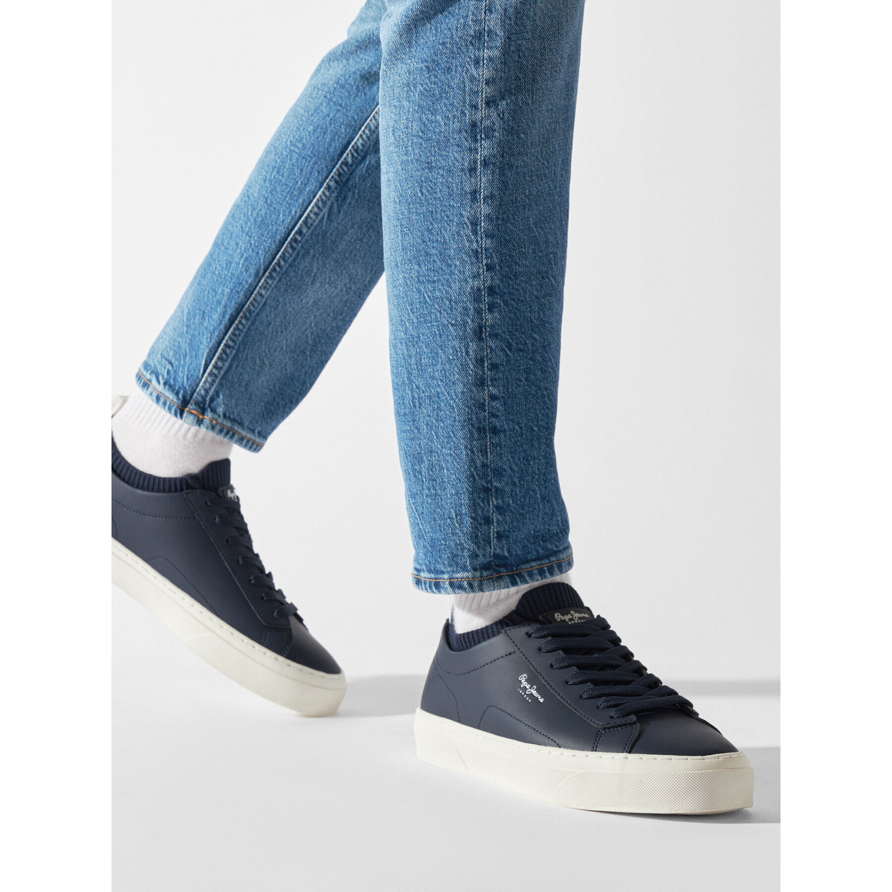 Pepe Jeans Сникърси Yogi Sock PMS30928 Тъмносин - Pepit.bg