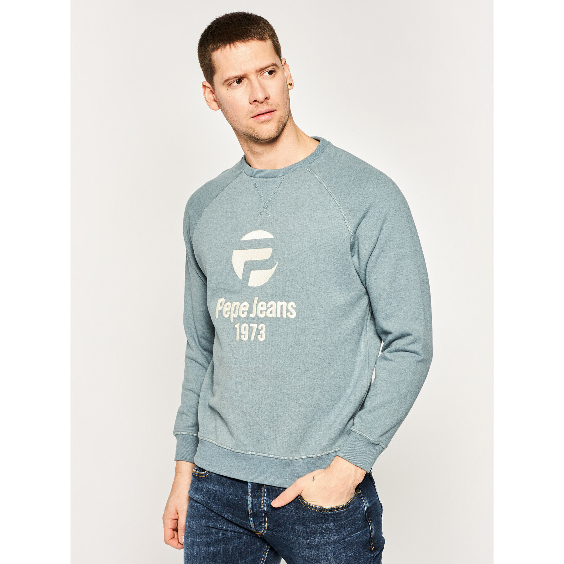 Pepe Jeans Суитшърт Adrian PM581713 Сив Regular Fit - Pepit.bg