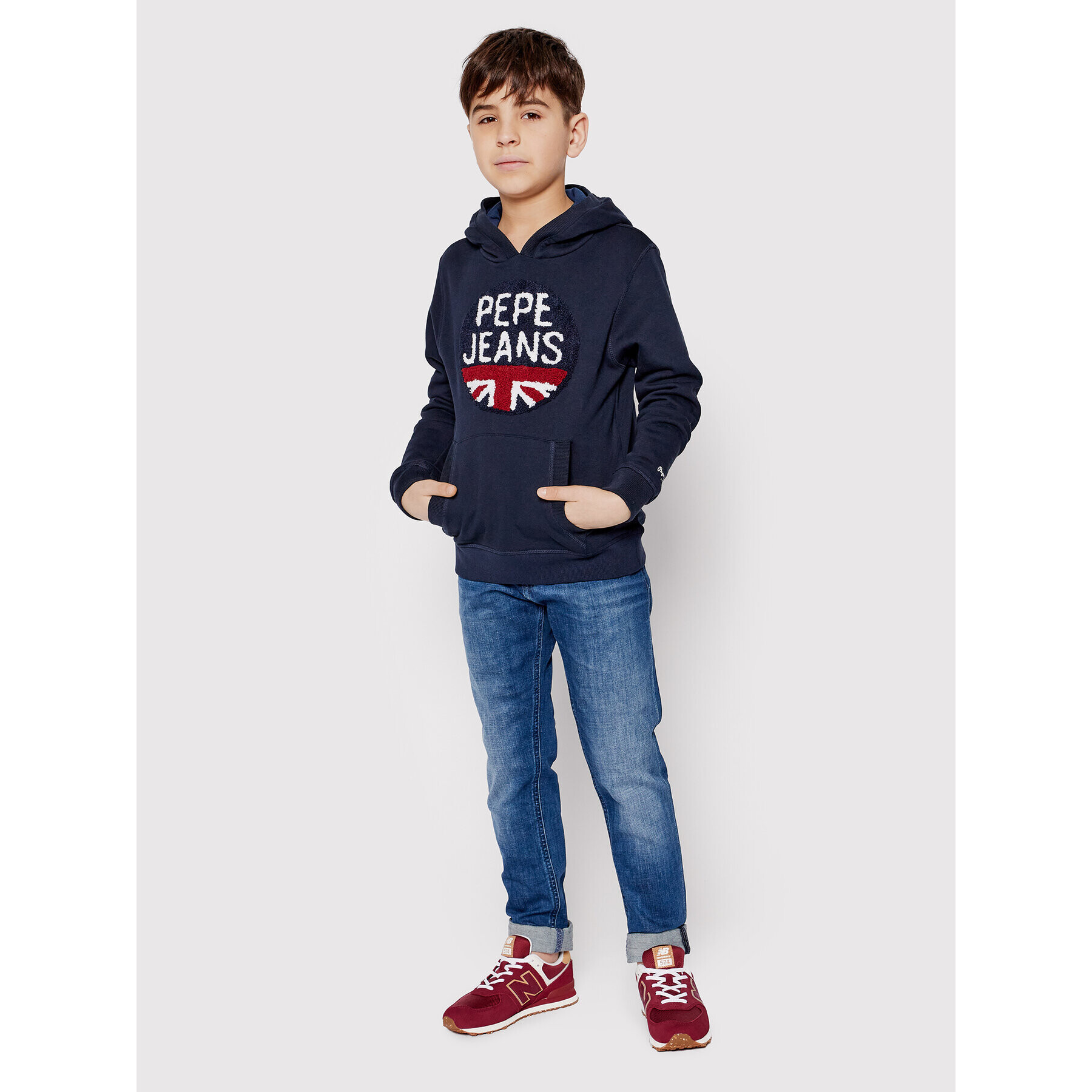 Pepe Jeans Суитшърт Alexander PB581258 Тъмносин Regular Fit - Pepit.bg