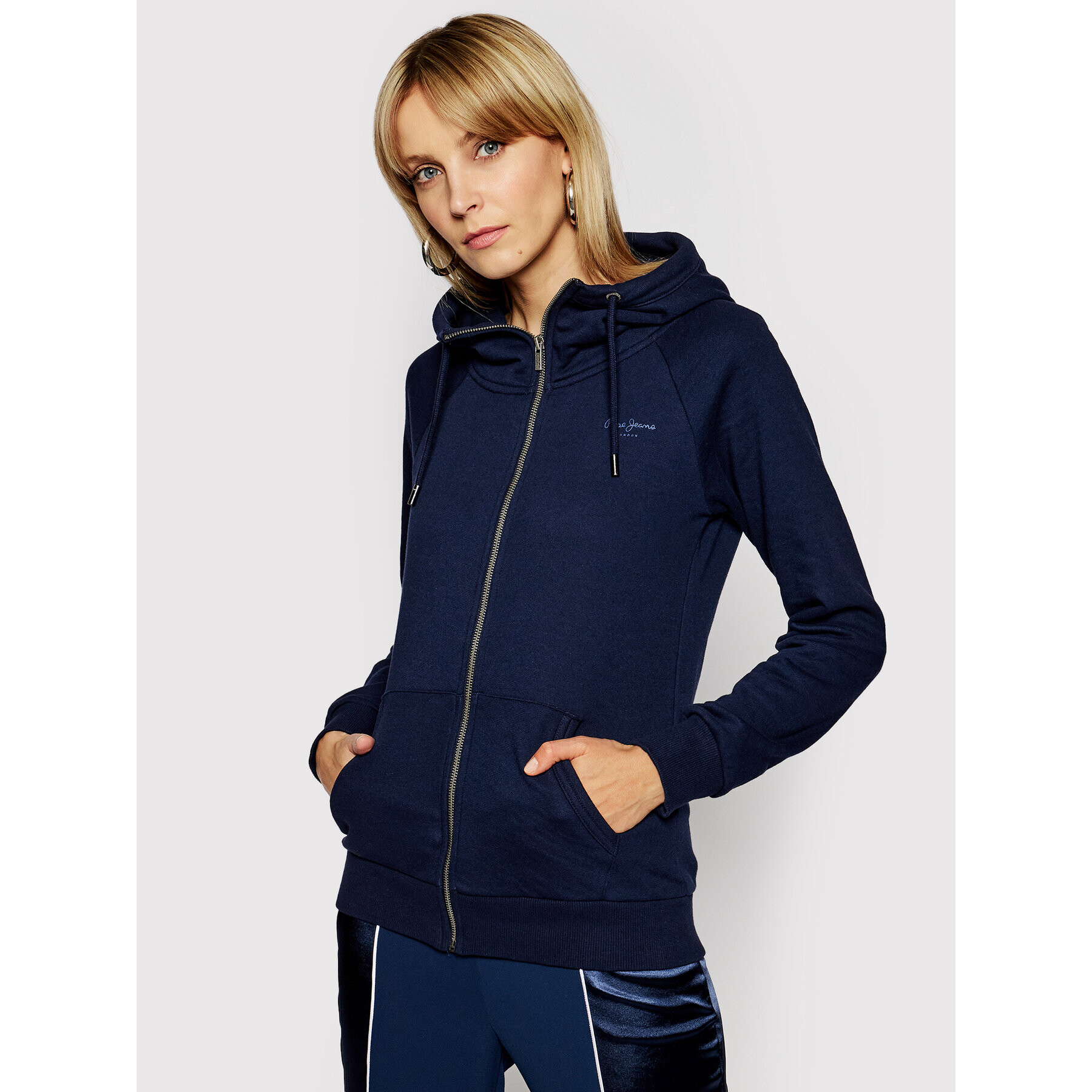 Pepe Jeans Суитшърт Anette PL581071 Тъмносин Regular Fit - Pepit.bg