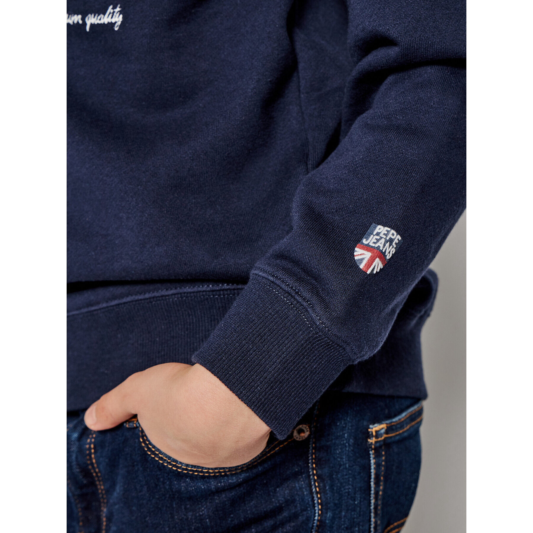 Pepe Jeans Суитшърт Arthur PB581260 Тъмносин Regular Fit - Pepit.bg
