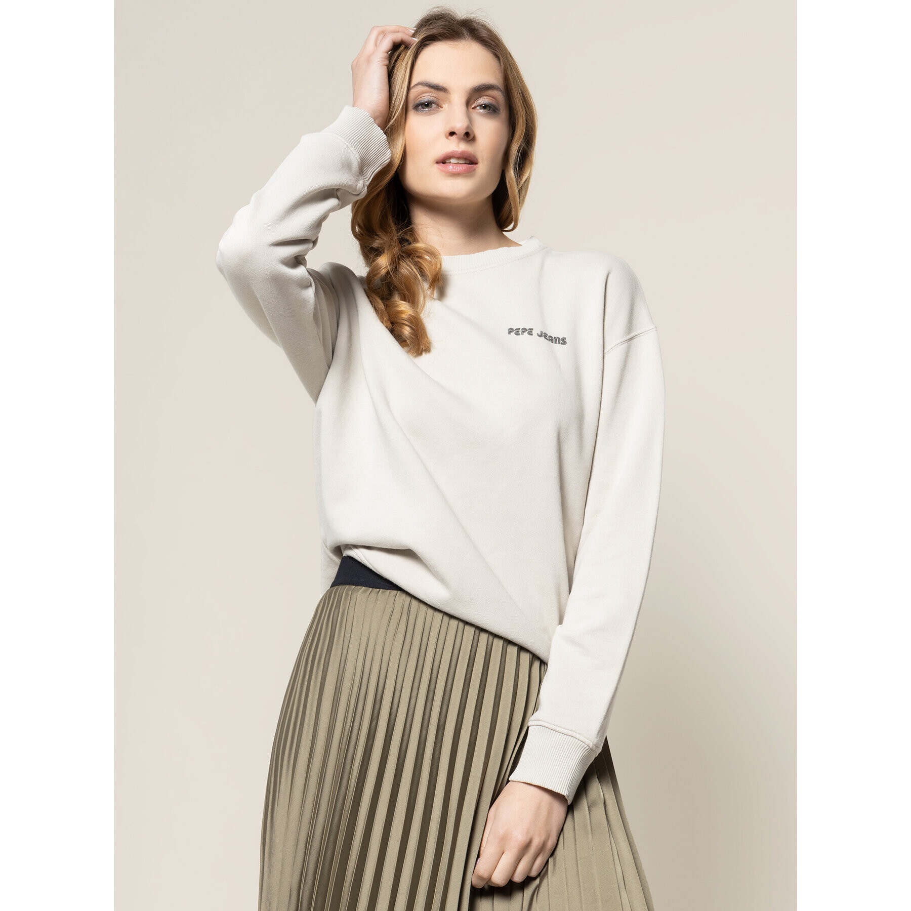 Pepe Jeans Суитшърт Beatriz PL580909 Сив Regular Fit - Pepit.bg