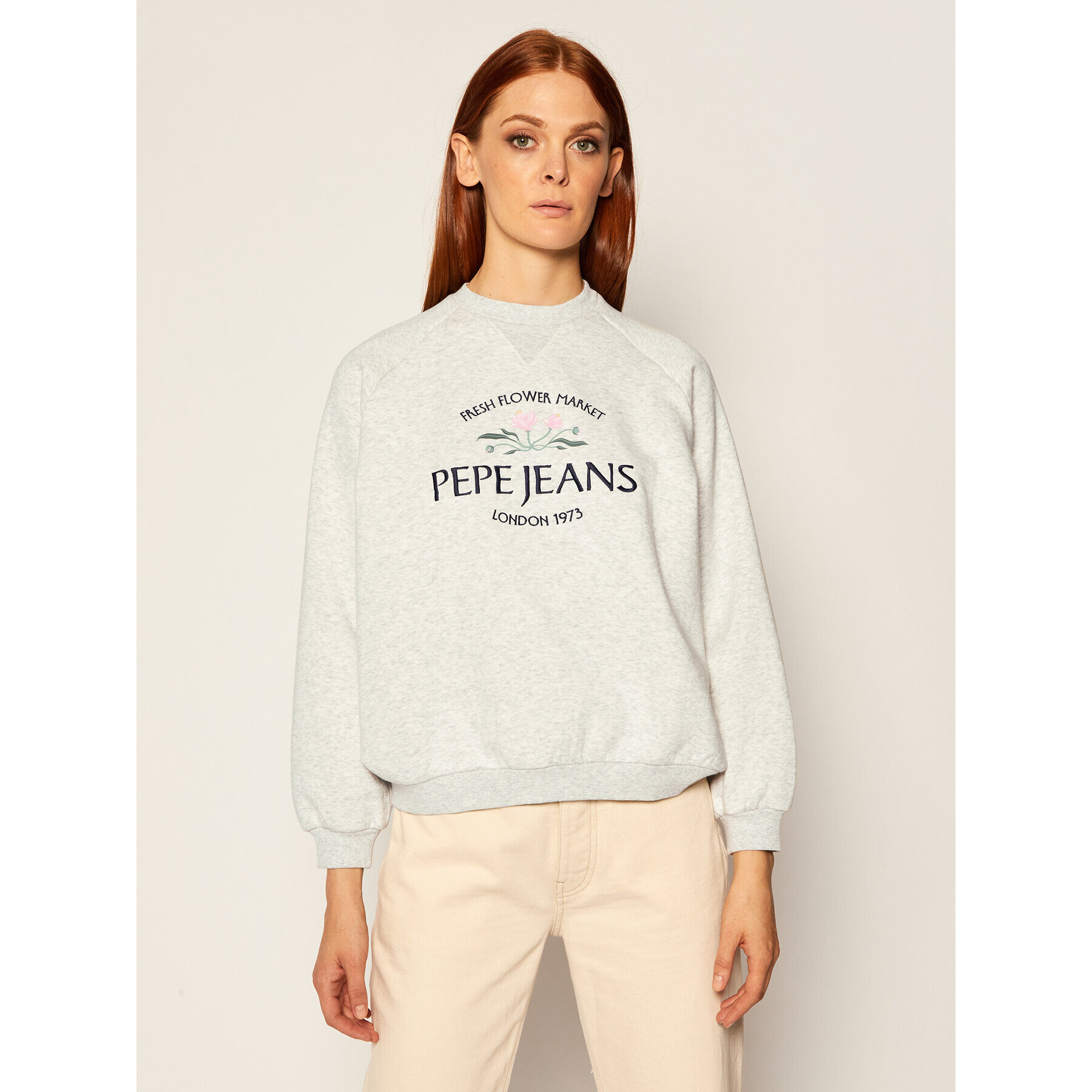 Pepe Jeans Суитшърт Bindy PL580977 Сив Regular Fit - Pepit.bg