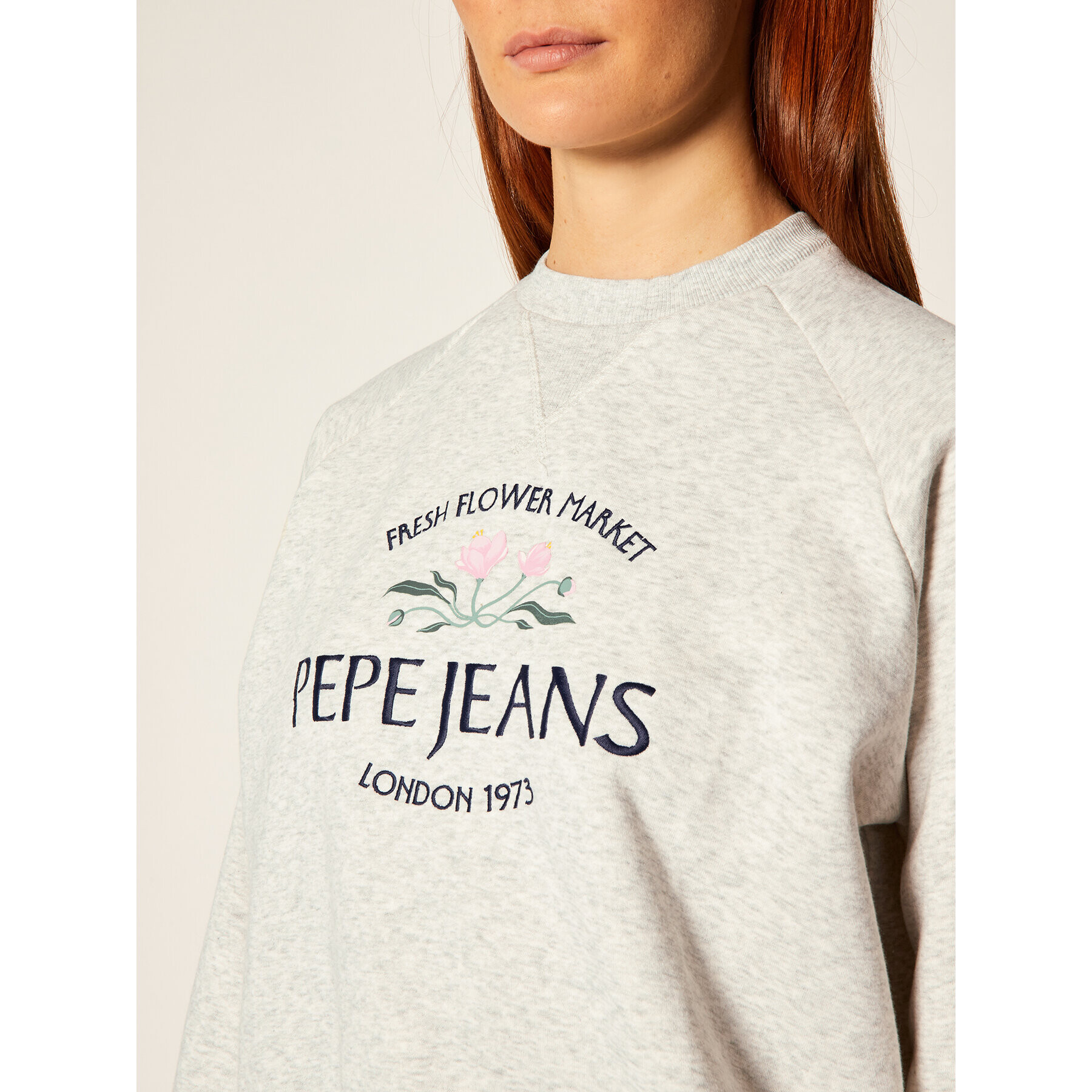 Pepe Jeans Суитшърт Bindy PL580977 Сив Regular Fit - Pepit.bg