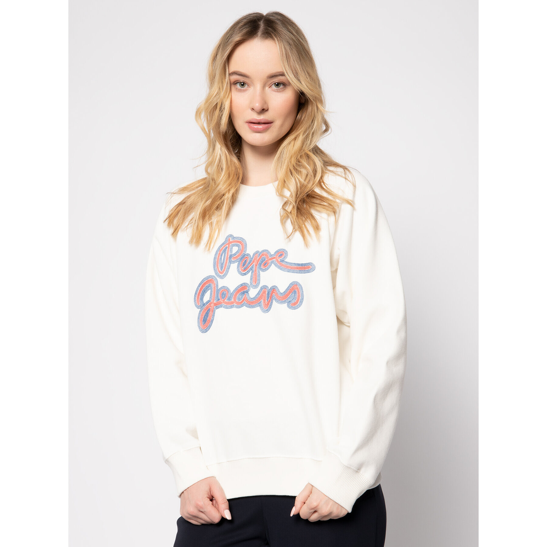 Pepe Jeans Суитшърт Bonnie PL580915 Бежов Regular Fit - Pepit.bg