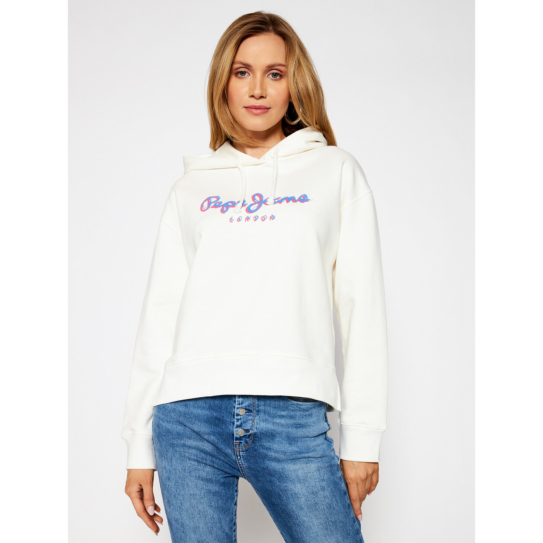 Pepe Jeans Суитшърт Brigitte PL581082 Бежов Regular Fit - Pepit.bg