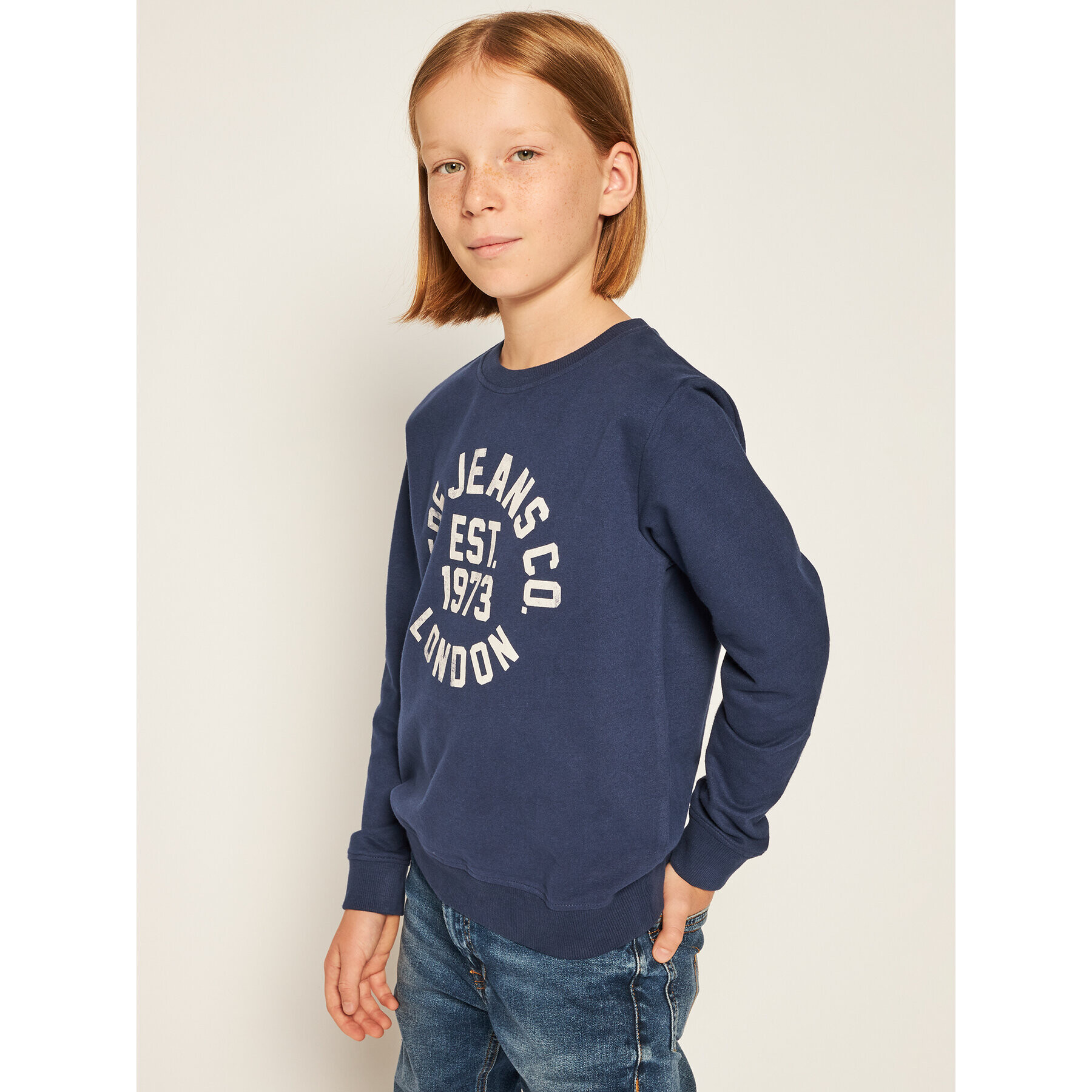 Pepe Jeans Суитшърт Caden PB581207 Тъмносин Regular Fit - Pepit.bg