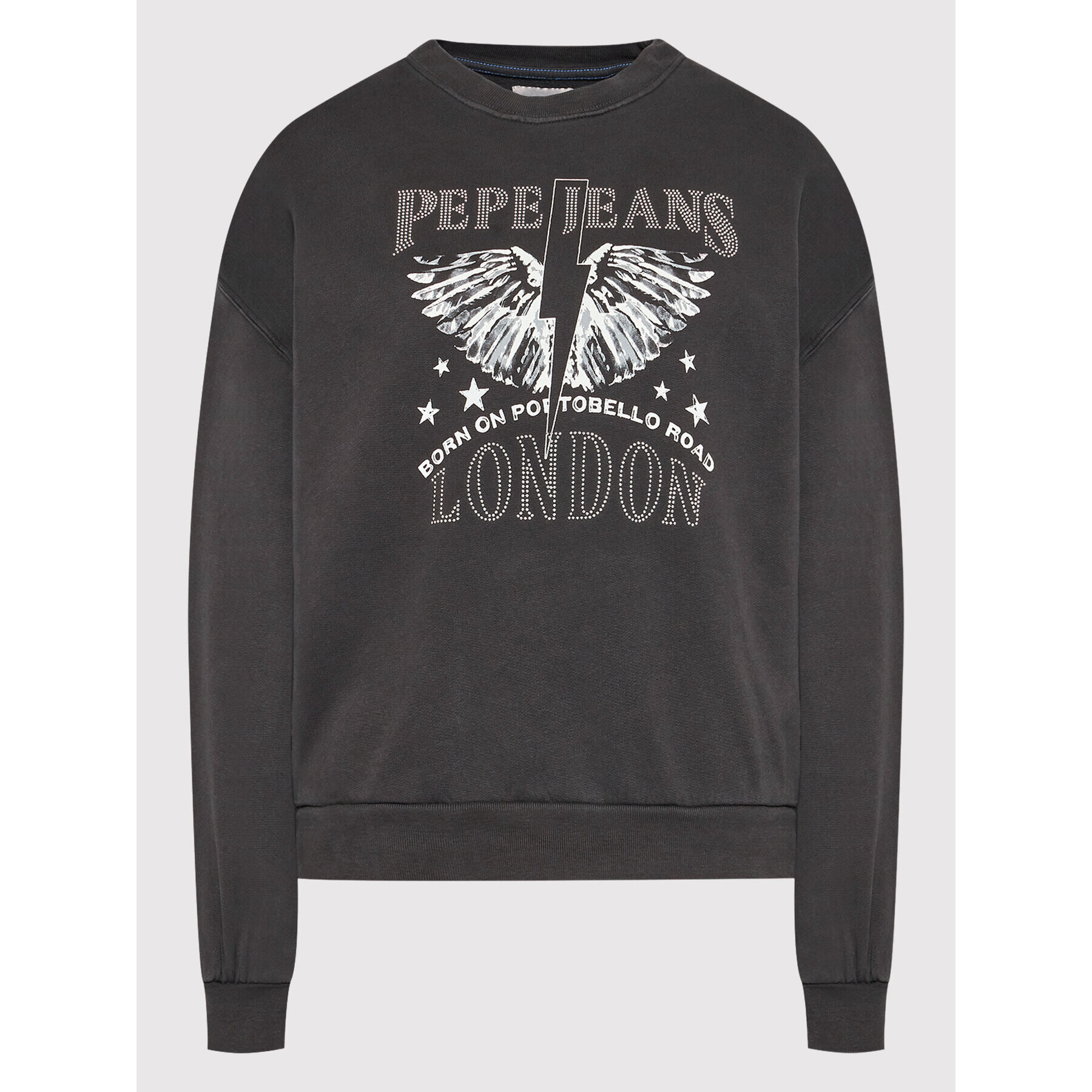 Pepe Jeans Суитшърт Candence PL581188 Черен Relaxed Fit - Pepit.bg