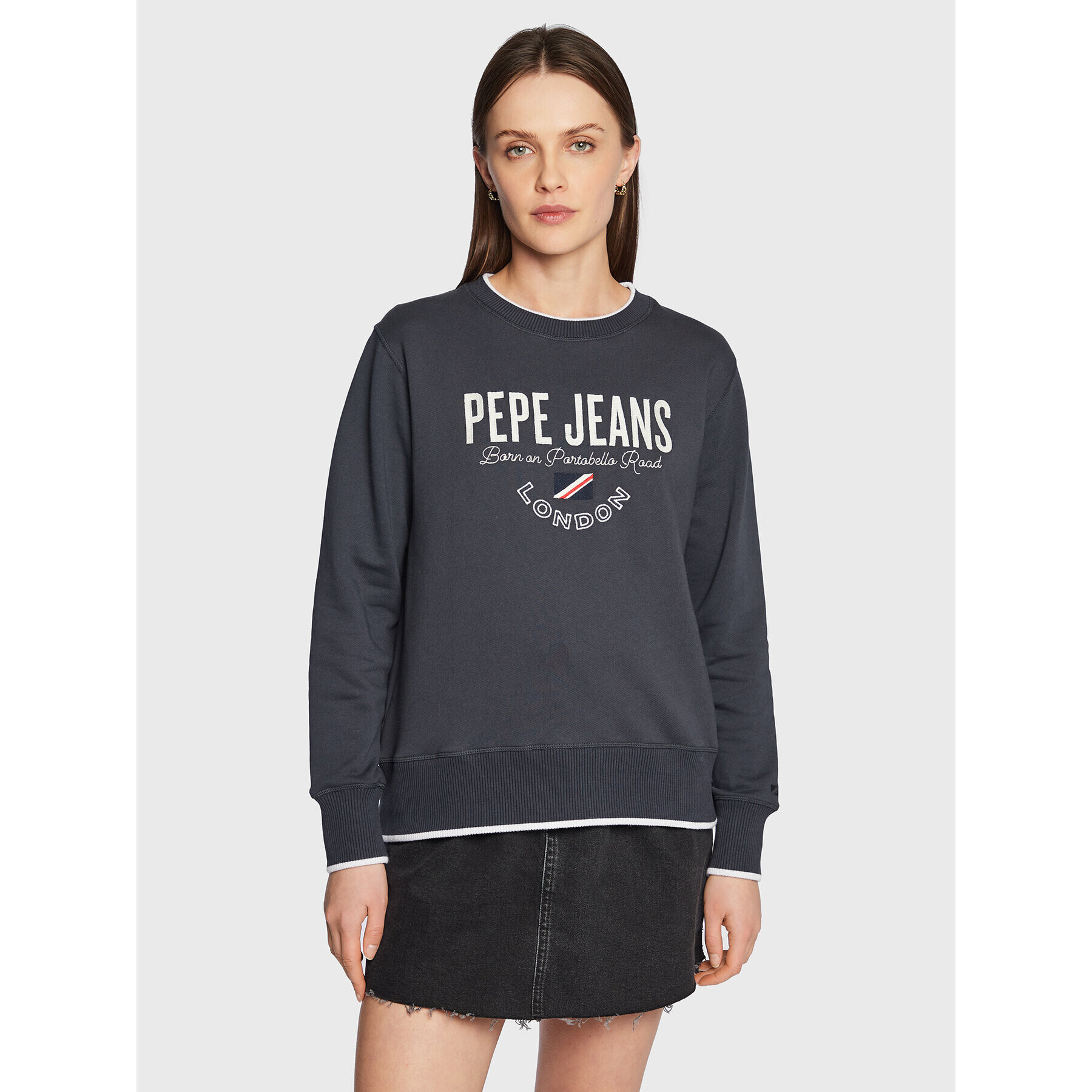 Pepe Jeans Суитшърт Charline PL581245 Тъмносин Regular Fit - Pepit.bg