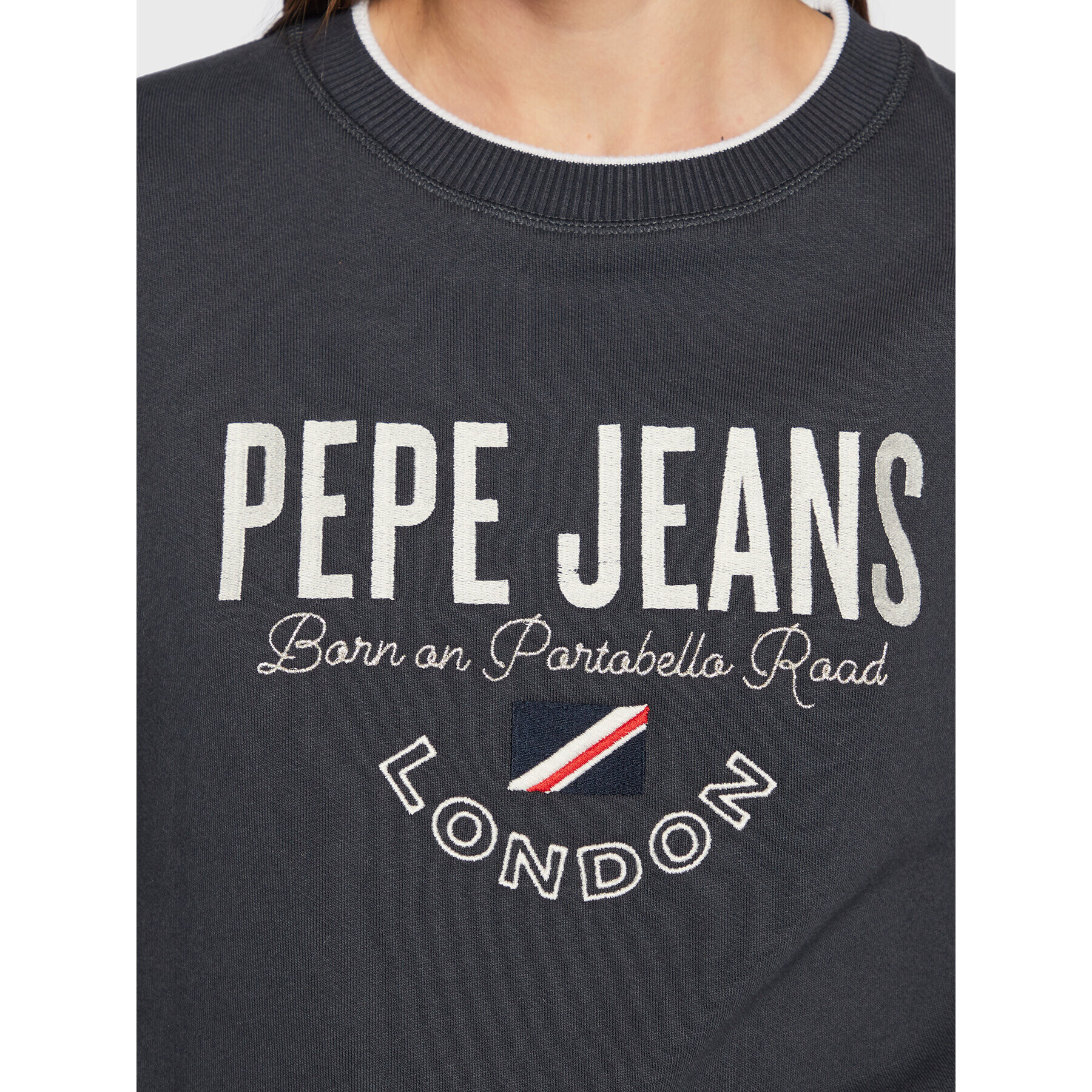 Pepe Jeans Суитшърт Charline PL581245 Тъмносин Regular Fit - Pepit.bg