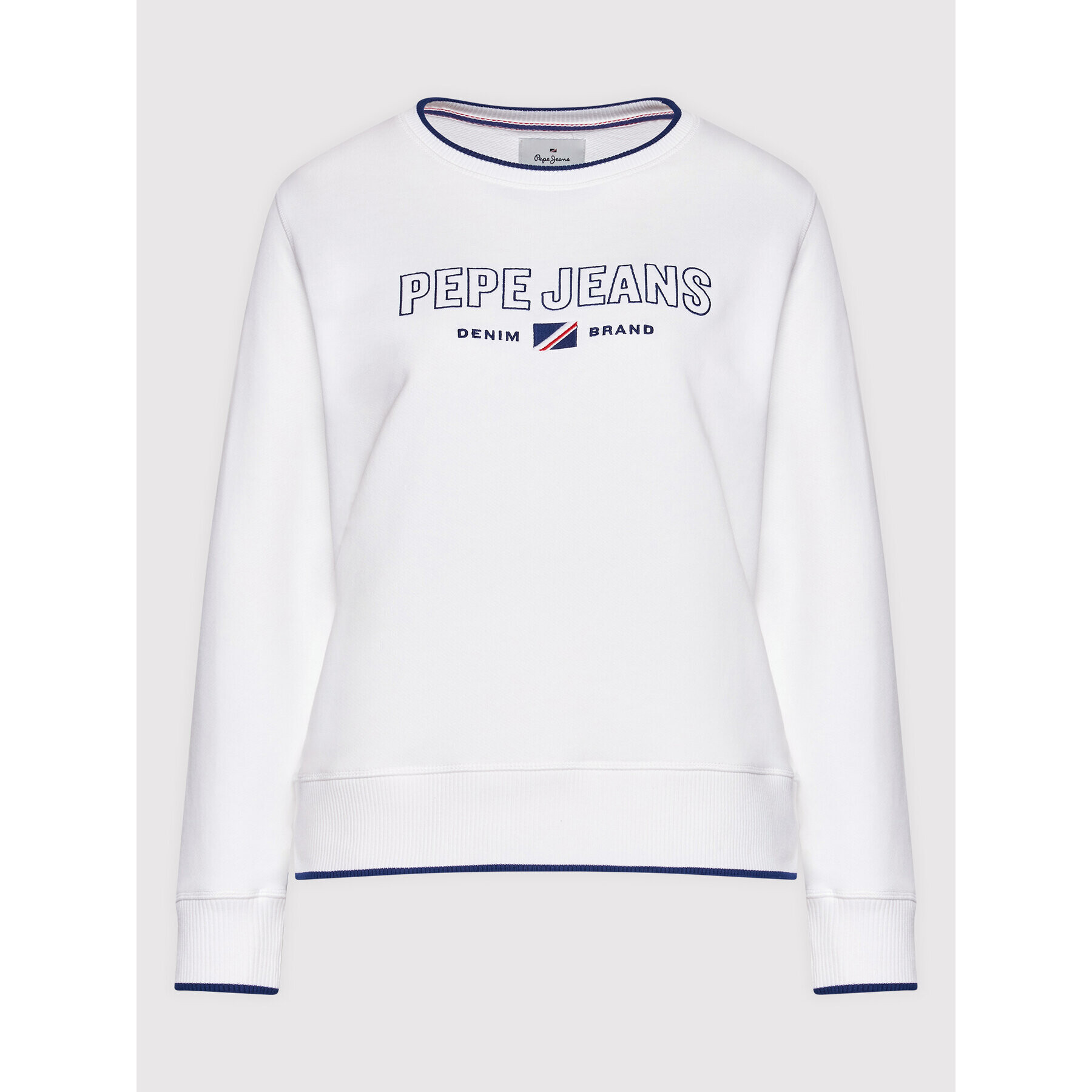 Pepe Jeans Суитшърт Charlotte PL581195 Бял Regular Fit - Pepit.bg