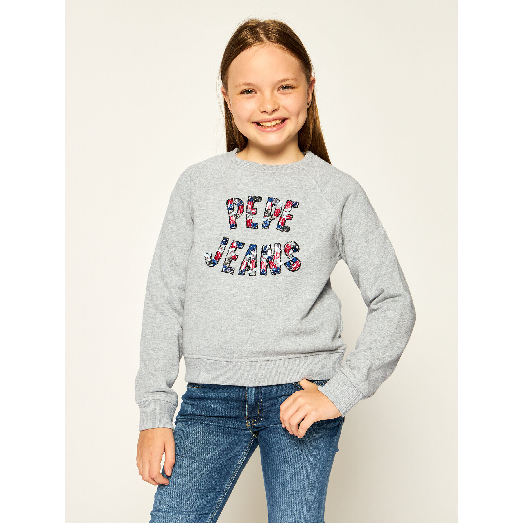 Pepe Jeans Суитшърт Darcy 1 PG581019 Сив Regular Fit - Pepit.bg