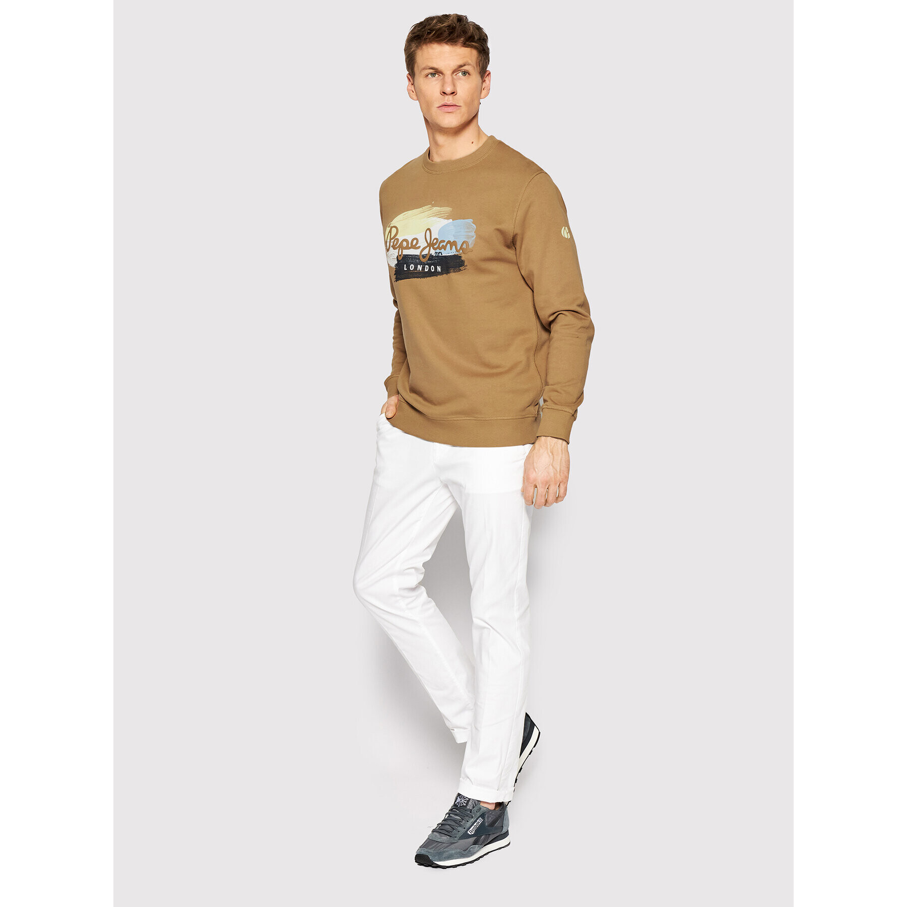 Pepe Jeans Суитшърт Dawson PM582173 Кафяв Regular Fit - Pepit.bg