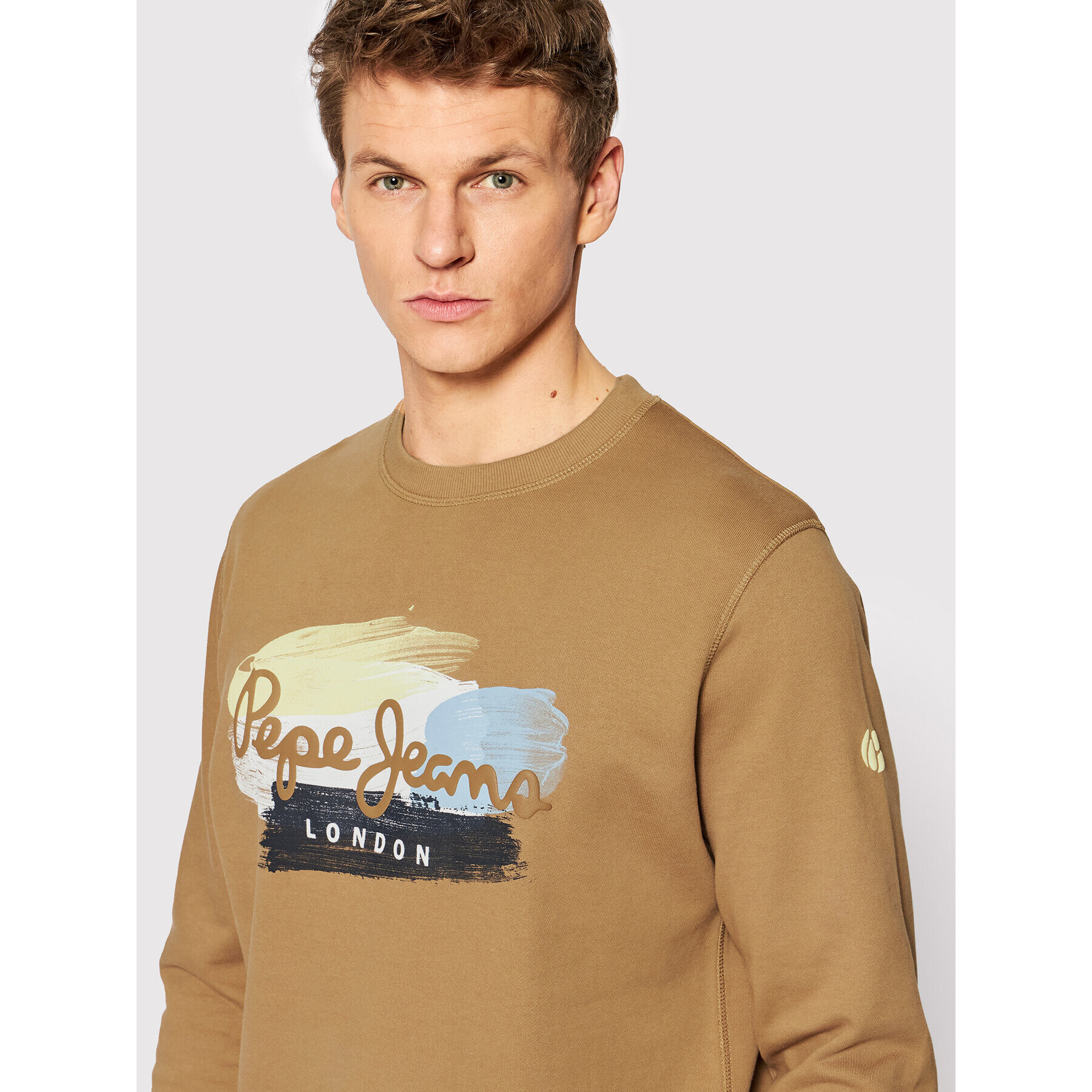 Pepe Jeans Суитшърт Dawson PM582173 Кафяв Regular Fit - Pepit.bg