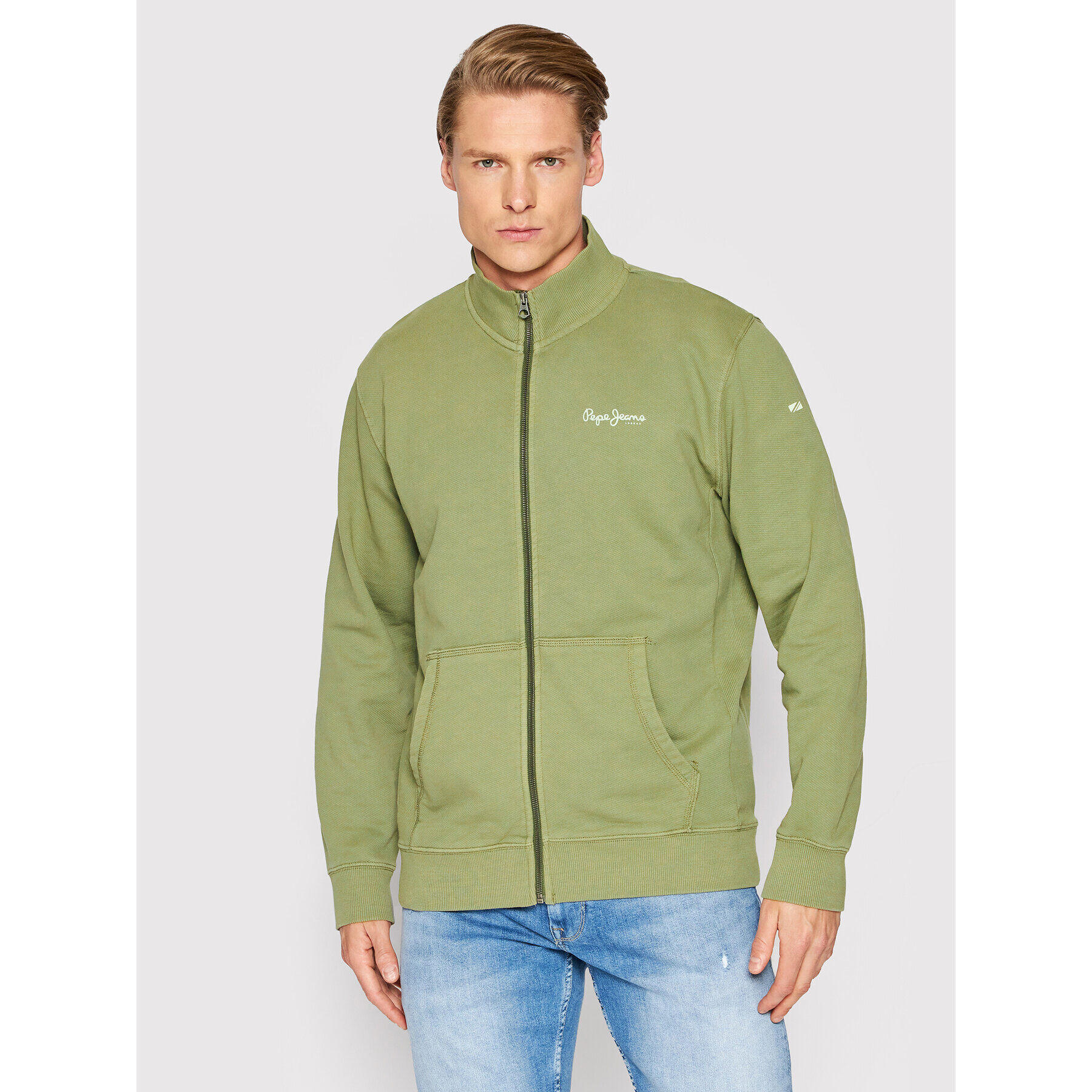 Pepe Jeans Суитшърт Destin PM582180 Зелен Regular Fit - Pepit.bg