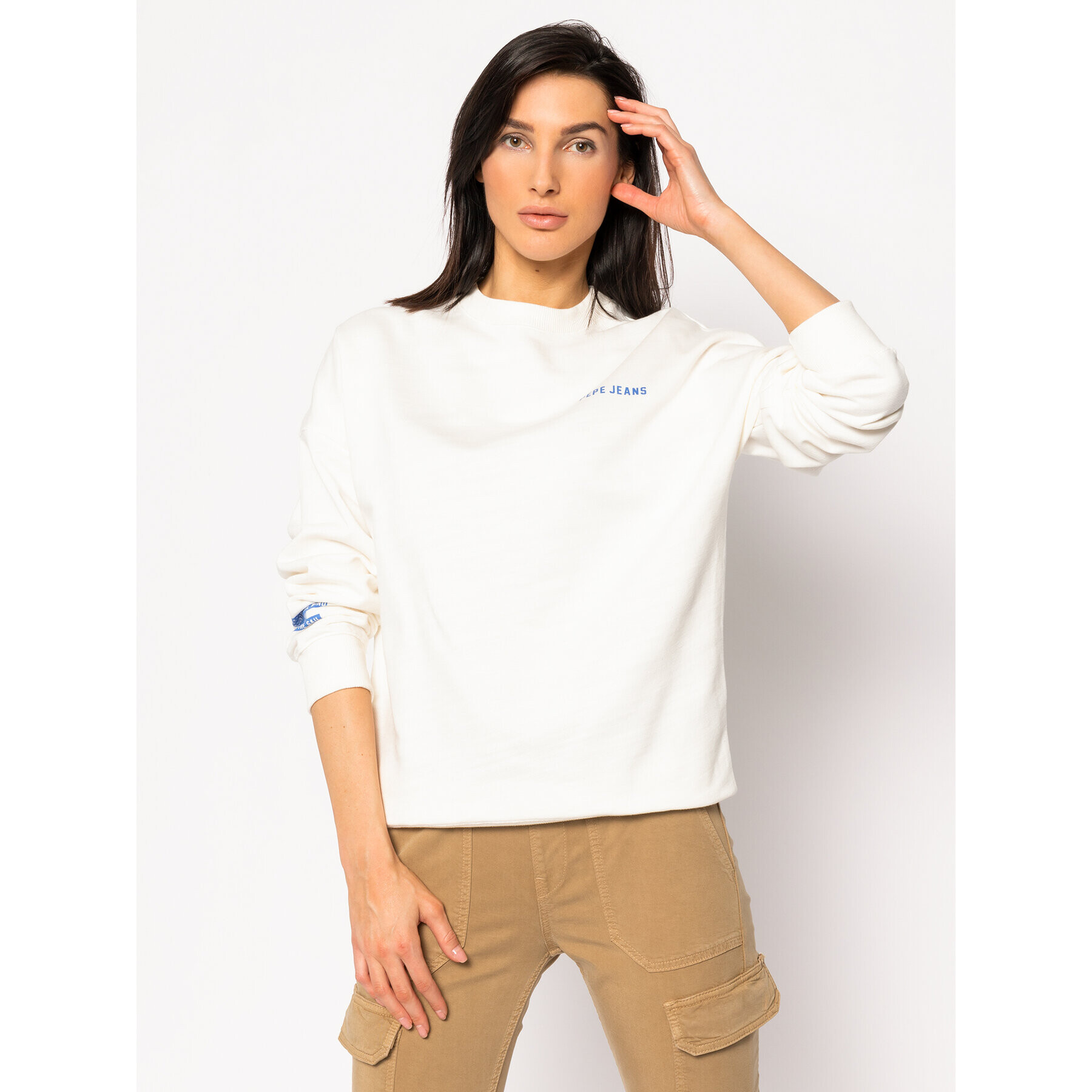 Pepe Jeans Суитшърт Fergie PL580951 Бежов Regular Fit - Pepit.bg