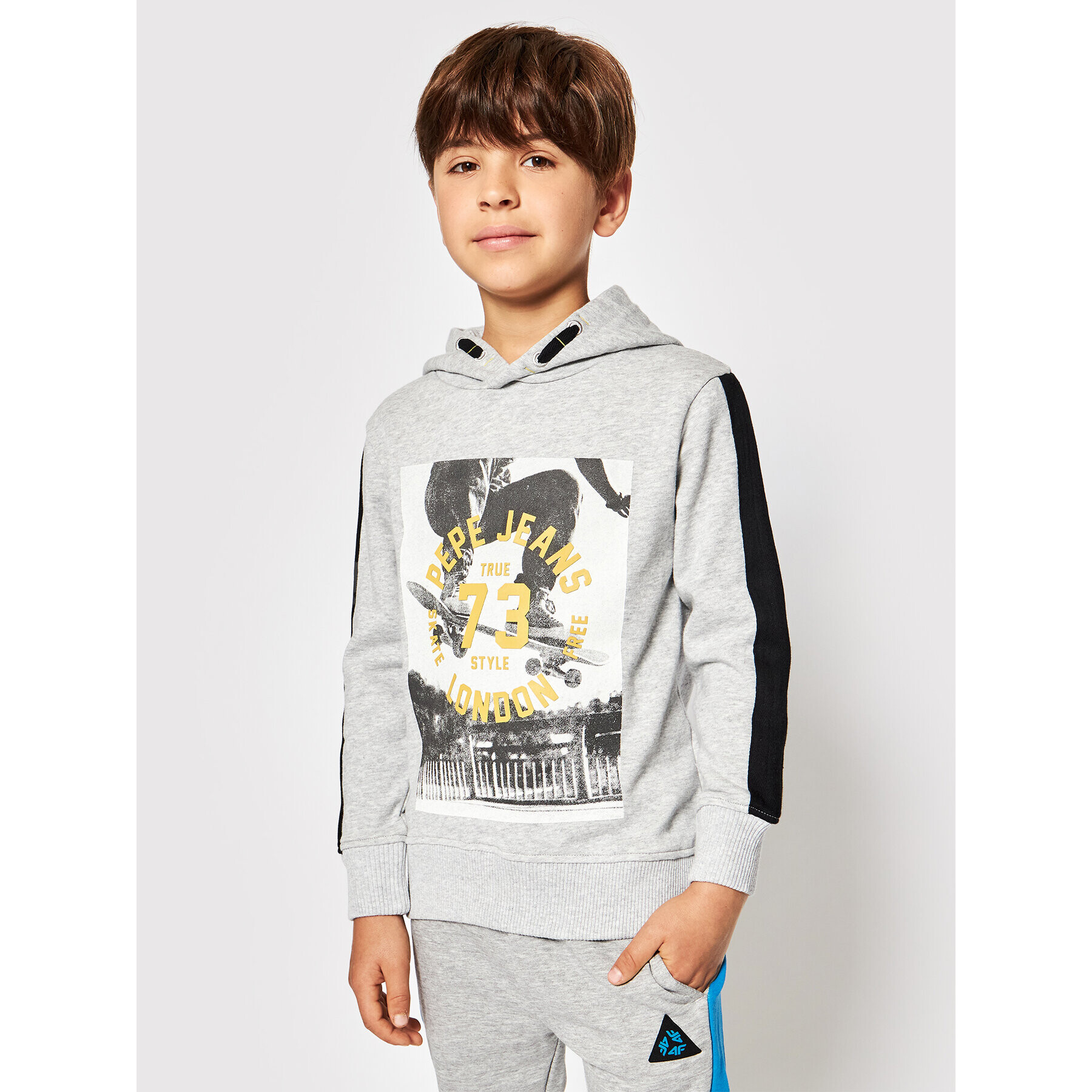 Pepe Jeans Суитшърт Geoff PB581245 Сив Regular Fit - Pepit.bg