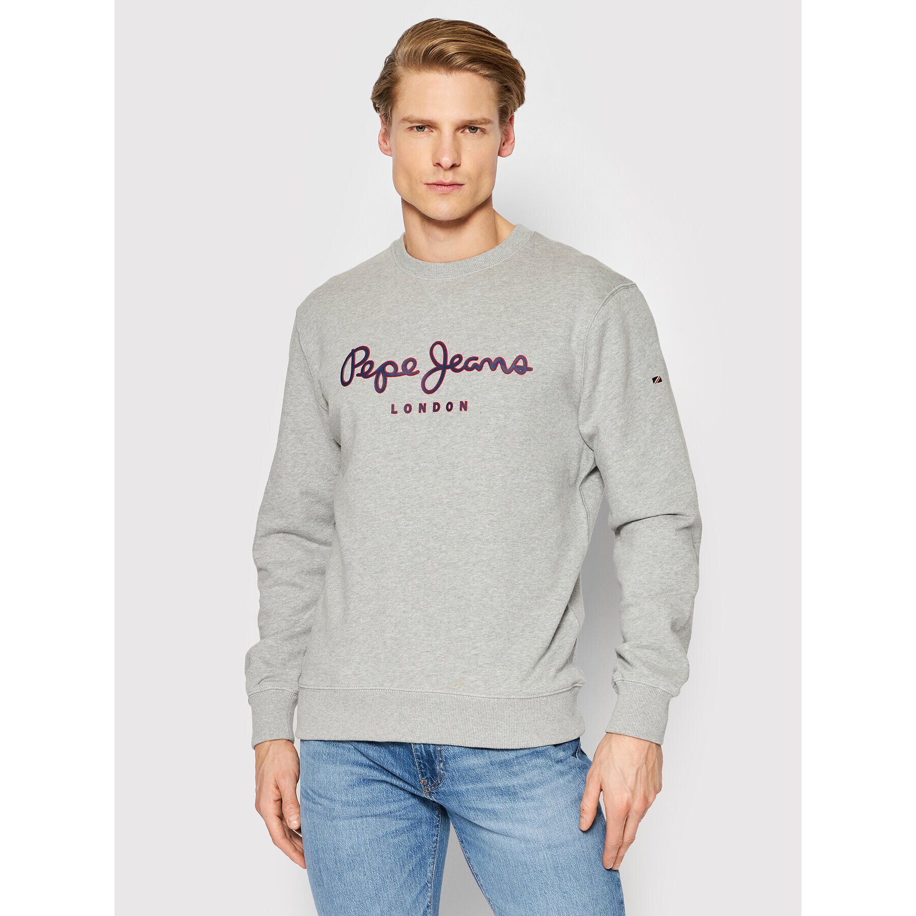 Pepe Jeans Суитшърт George Crew PM582090 Сив Regular Fit - Pepit.bg