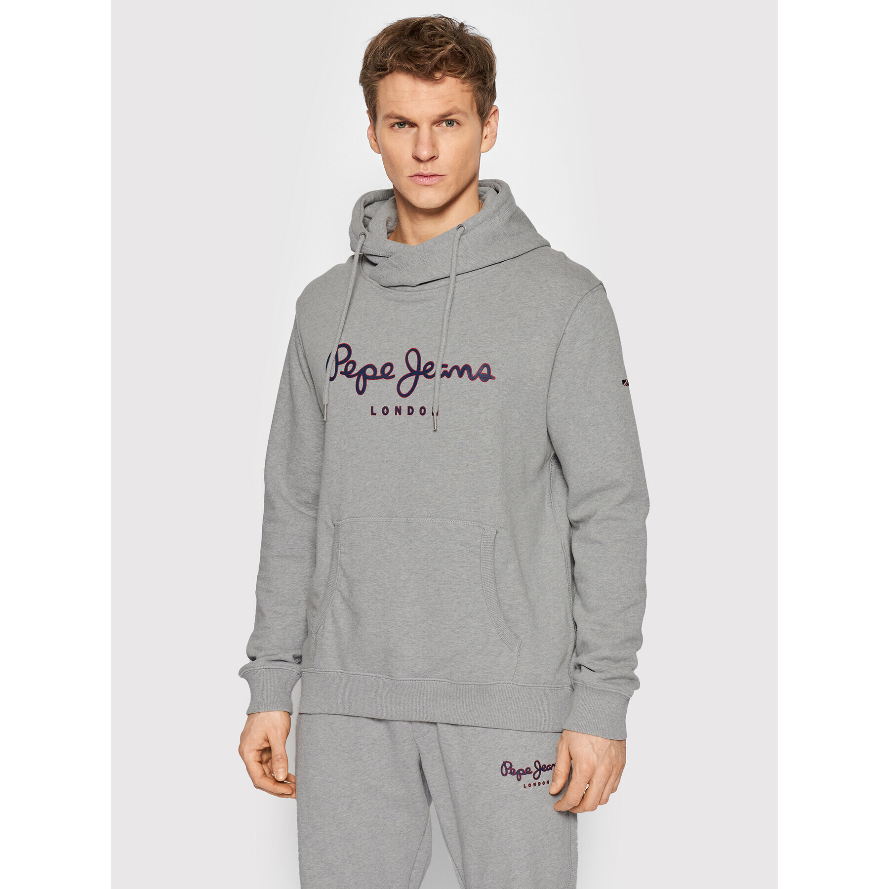 Pepe Jeans Суитшърт George PM582089 Сив Regular Fit - Pepit.bg