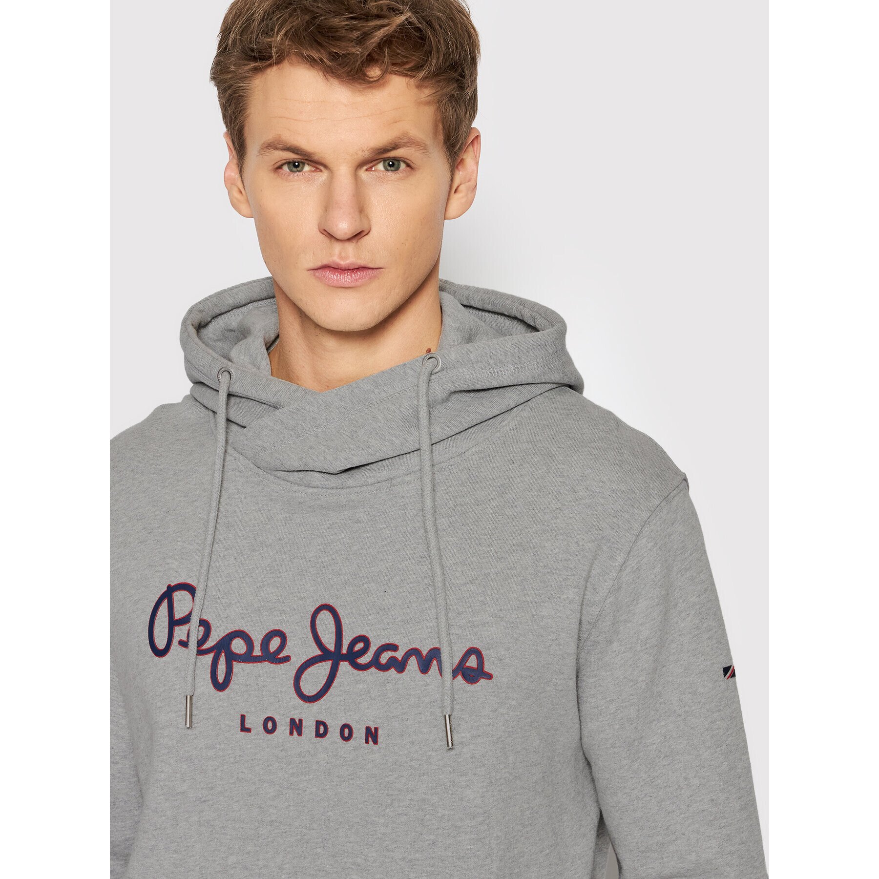 Pepe Jeans Суитшърт George PM582089 Сив Regular Fit - Pepit.bg