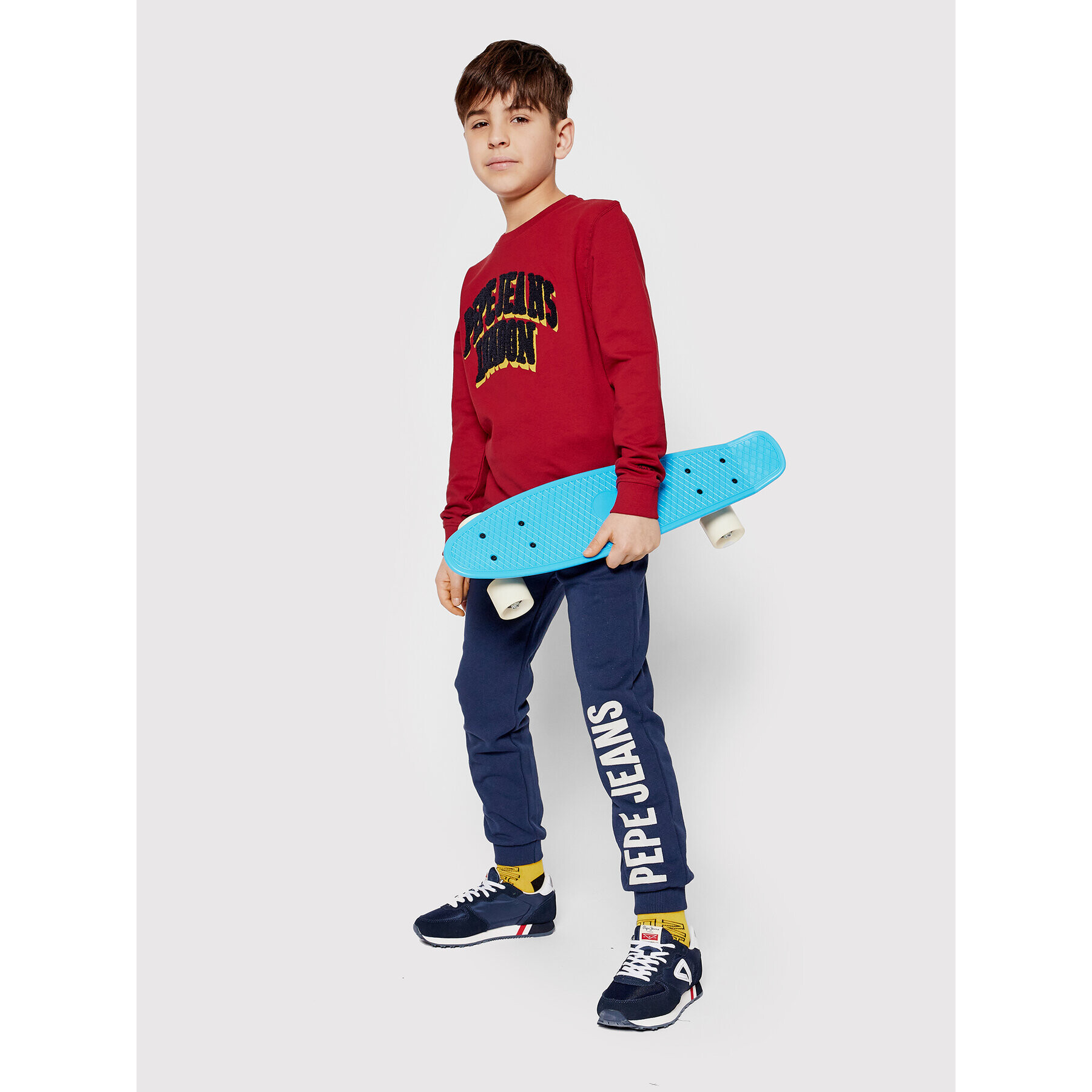 Pepe Jeans Суитшърт Jameson PB581346 Бордо Regular Fit - Pepit.bg