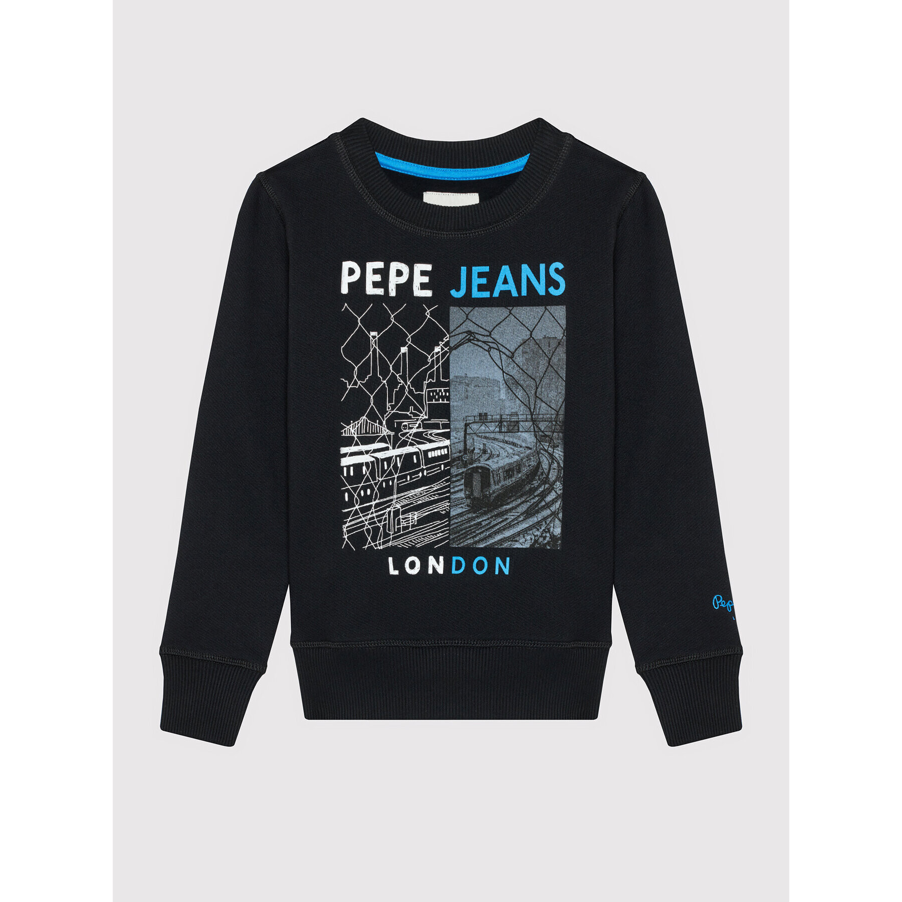 Pepe Jeans Суитшърт Jonas PB581357 Черен Regular Fit - Pepit.bg