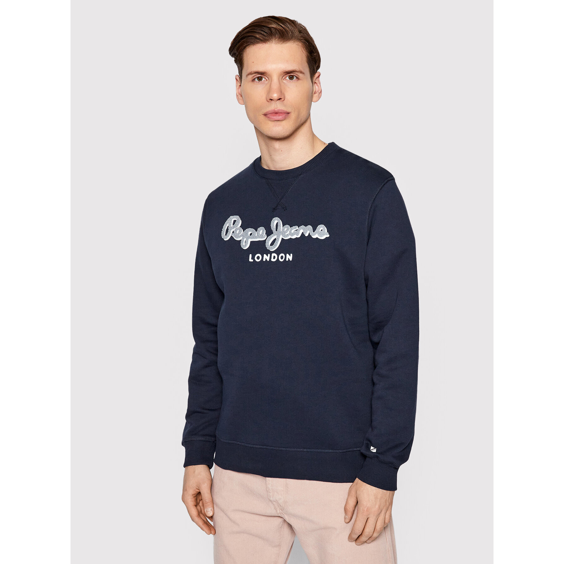 Pepe Jeans Суитшърт Lamont PM582225 Тъмносин Regular Fit - Pepit.bg