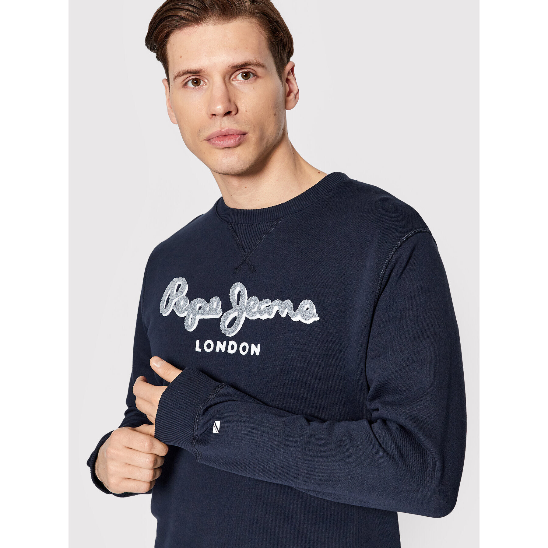 Pepe Jeans Суитшърт Lamont PM582225 Тъмносин Regular Fit - Pepit.bg