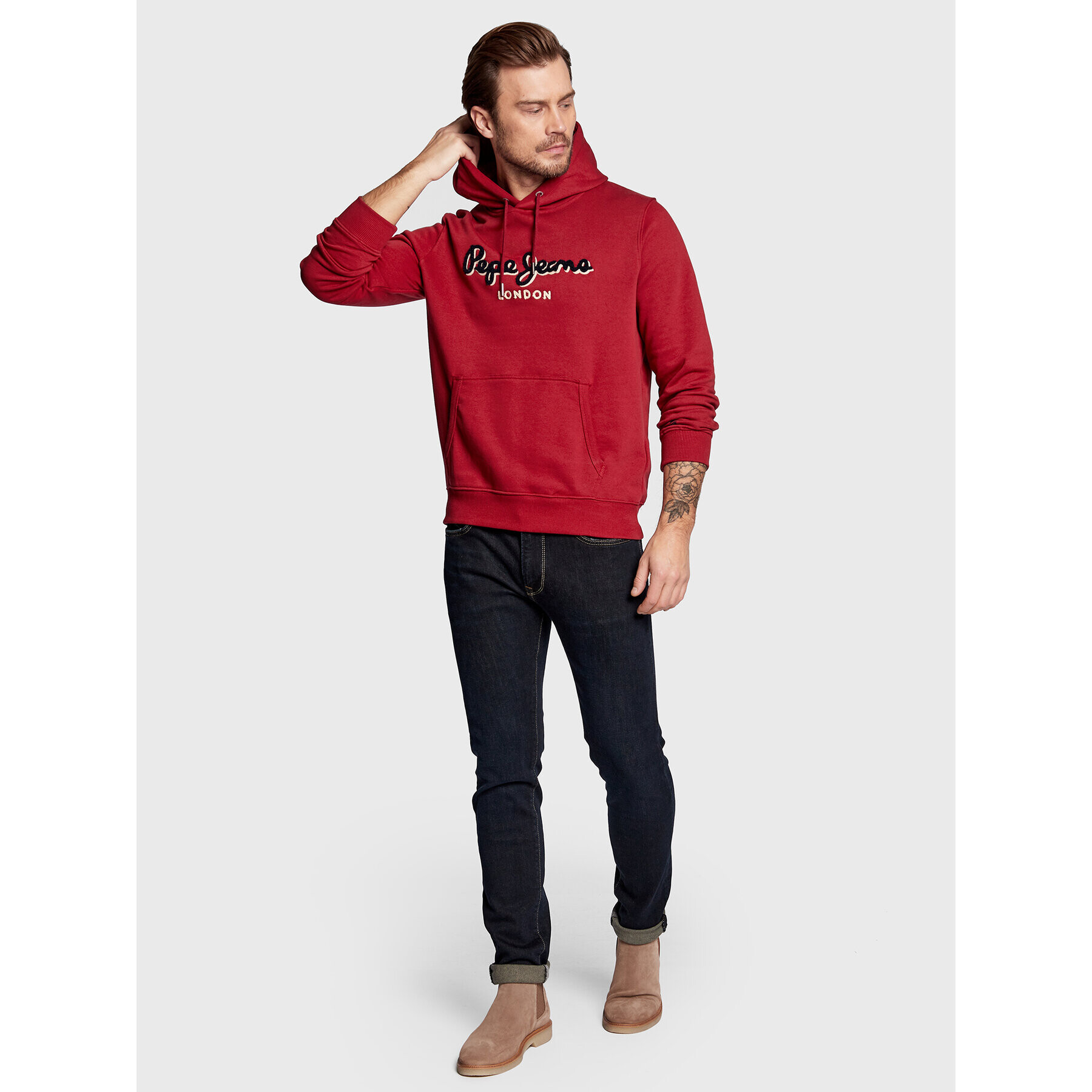 Pepe Jeans Суитшърт Lamont PM582243 Червен Regular Fit - Pepit.bg