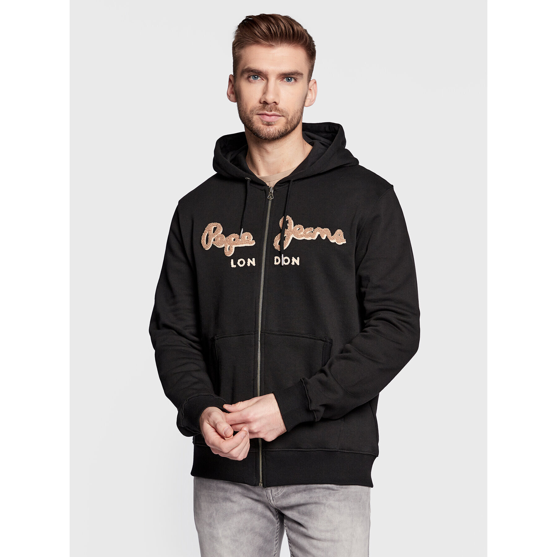 Pepe Jeans Суитшърт Lamont PM582244 Черен Regular Fit - Pepit.bg