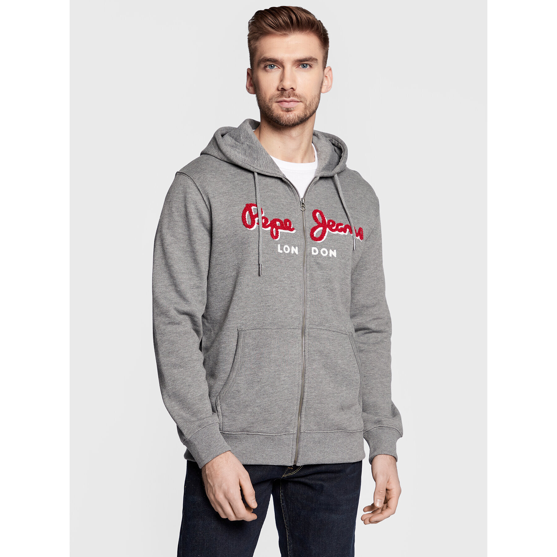 Pepe Jeans Суитшърт Lamont PM582244 Сив Regular Fit - Pepit.bg