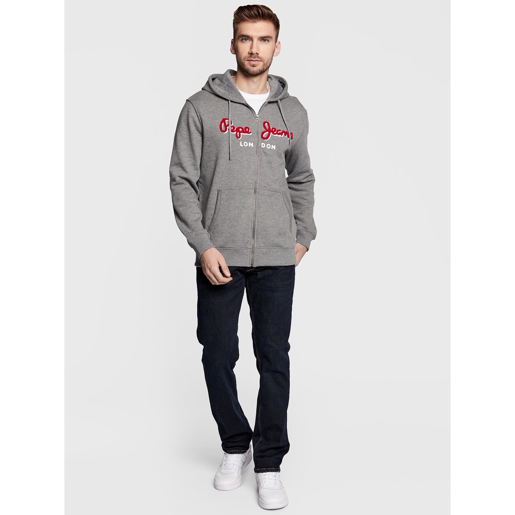 Pepe Jeans Суитшърт Lamont PM582244 Сив Regular Fit - Pepit.bg