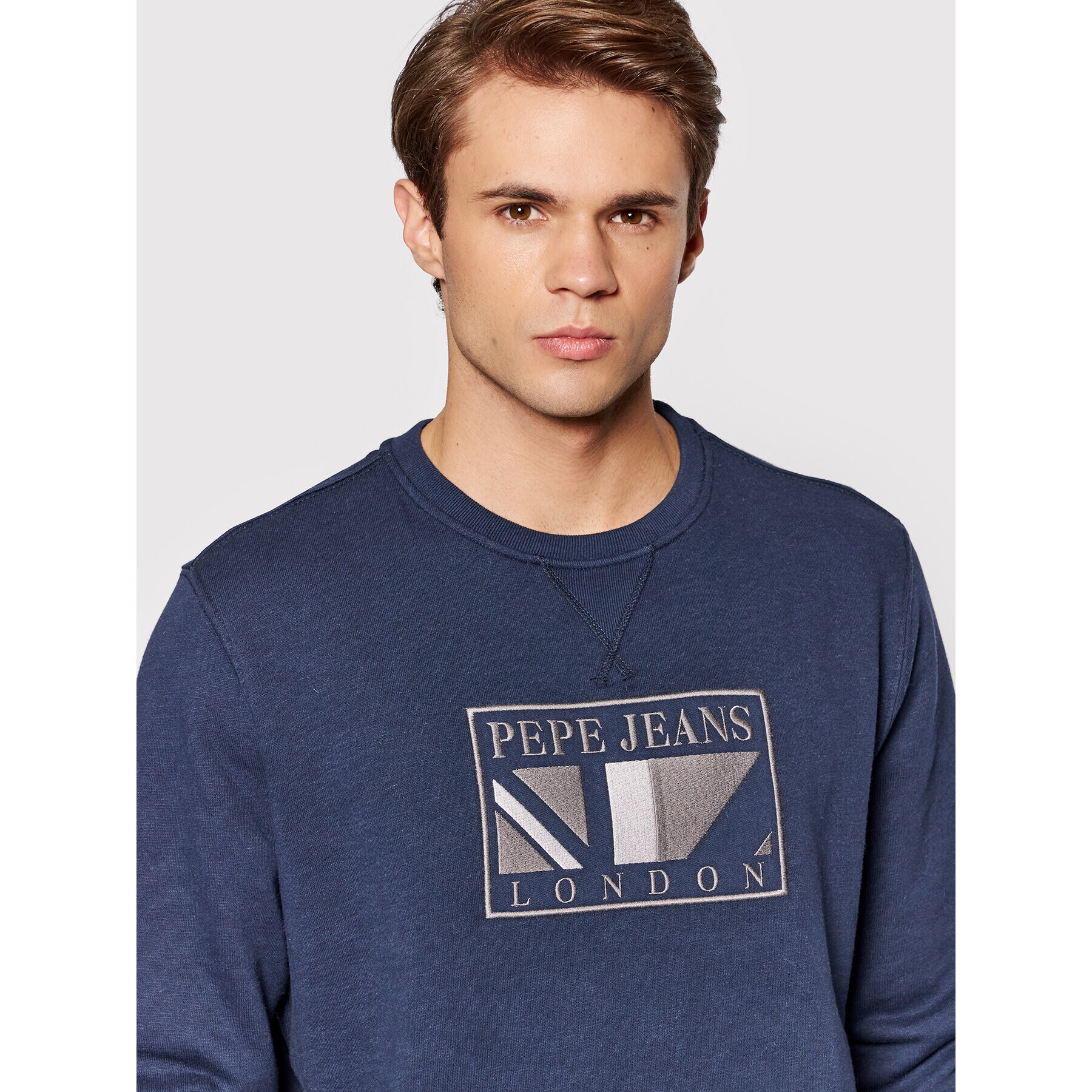 Pepe Jeans Суитшърт Liam PM582053 Тъмносин Regular Fit - Pepit.bg