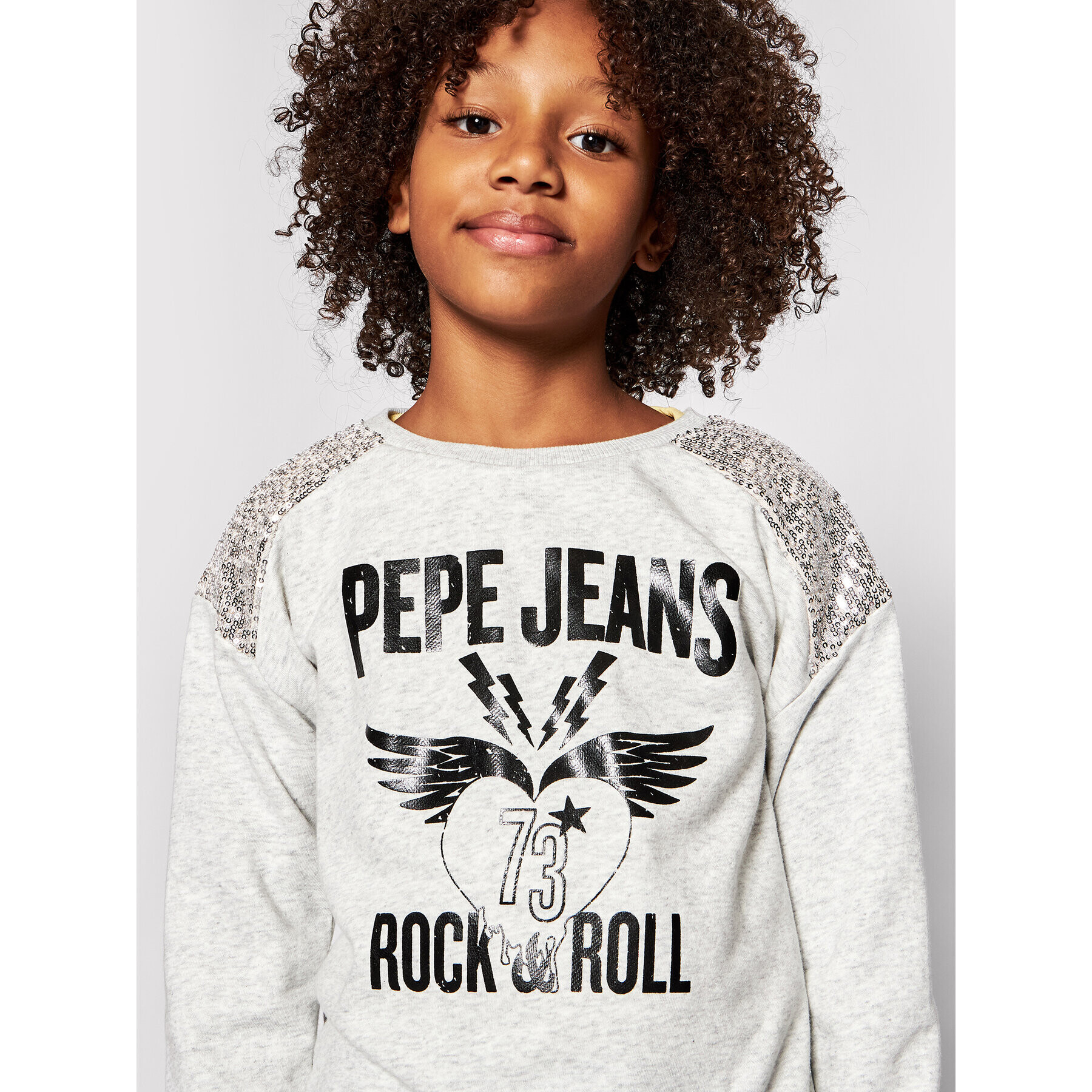 Pepe Jeans Суитшърт Lily PG581177 Сив Regular Fit - Pepit.bg