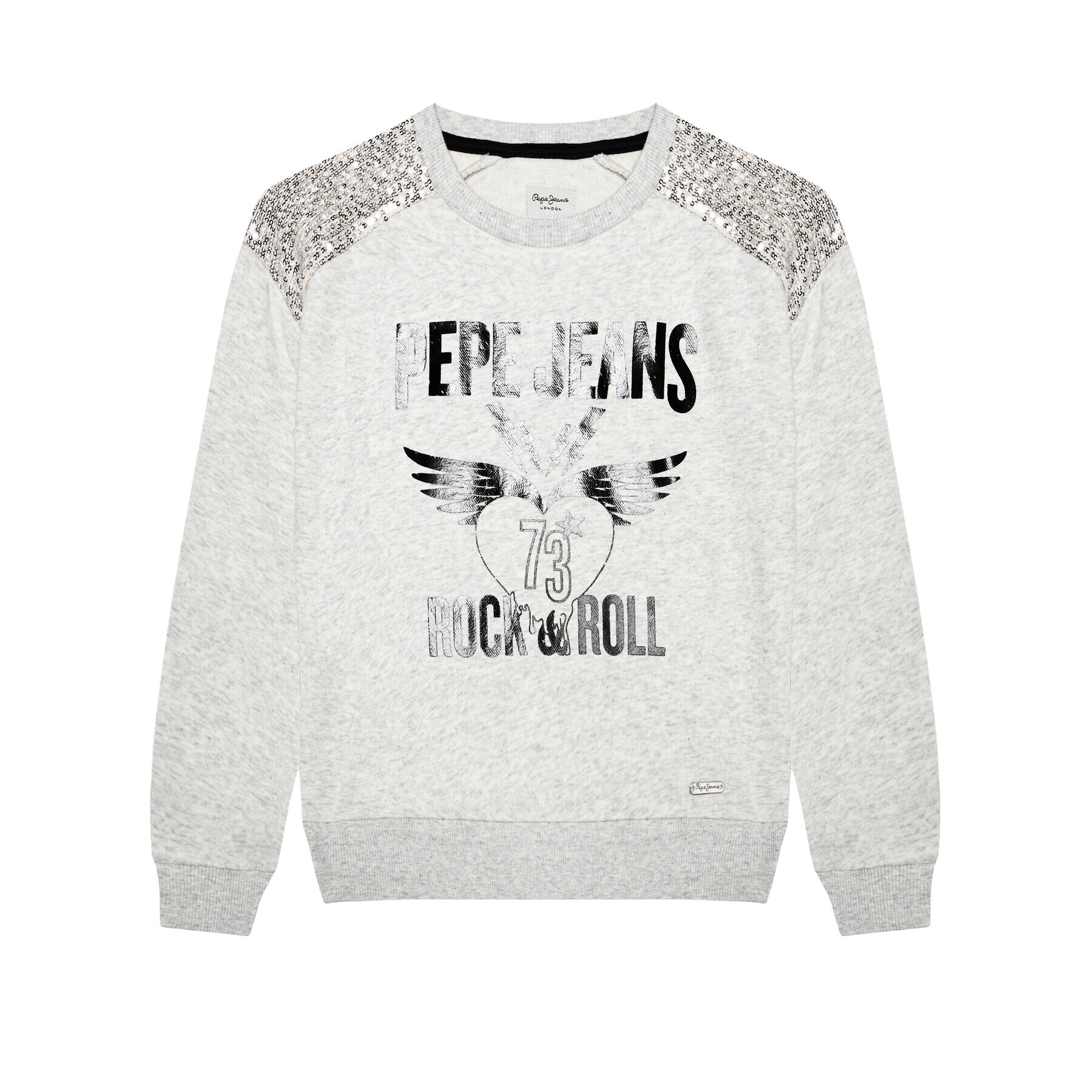 Pepe Jeans Суитшърт Lily PG581177 Сив Regular Fit - Pepit.bg