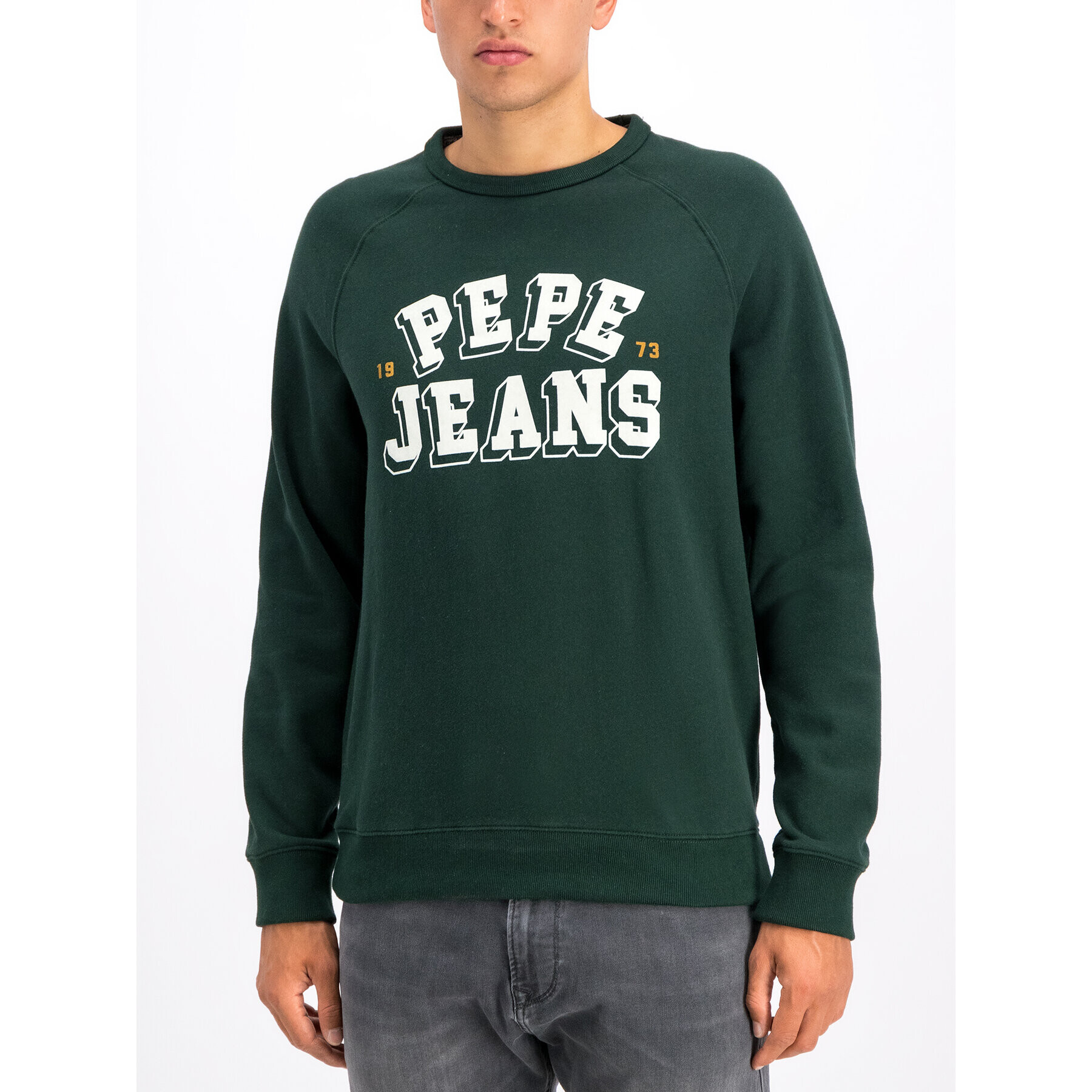 Pepe Jeans Суитшърт Linus PM581654 Зелен Regular Fit - Pepit.bg