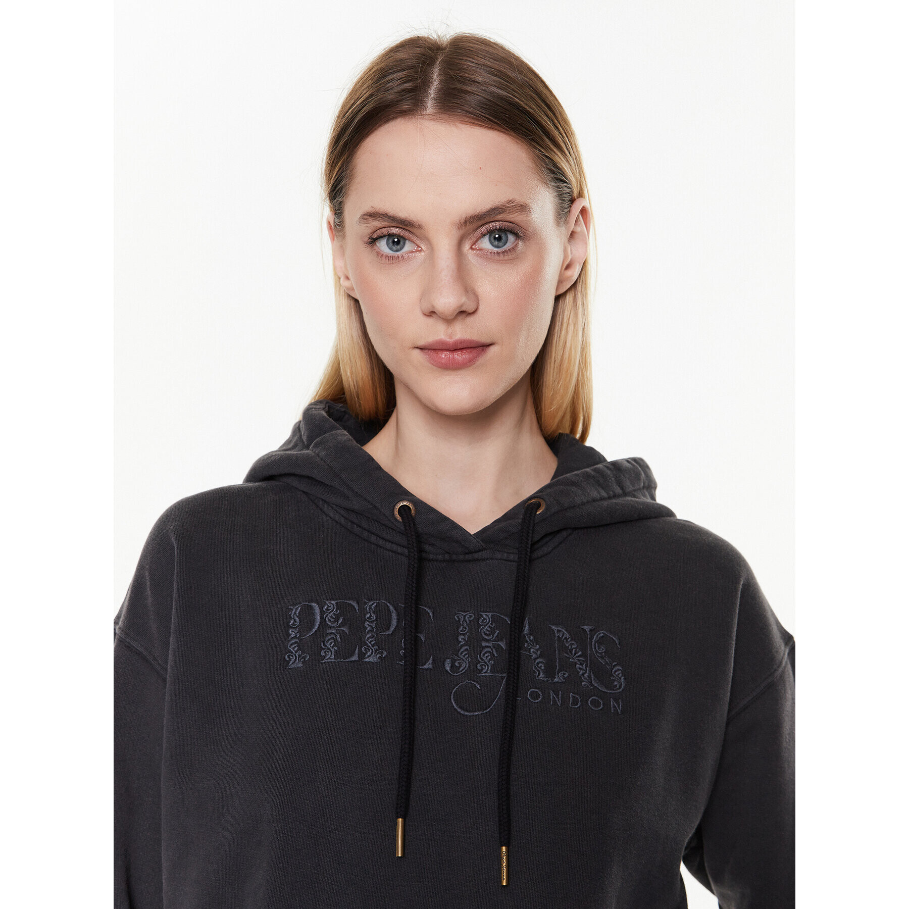 Pepe Jeans Суитшърт Lua PL581286 Сив Regular Fit - Pepit.bg