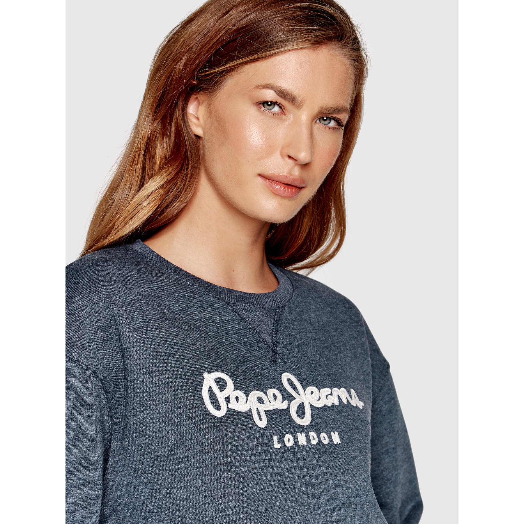 Pepe Jeans Суитшърт Nanette PL581256 Тъмносин Regular Fit - Pepit.bg
