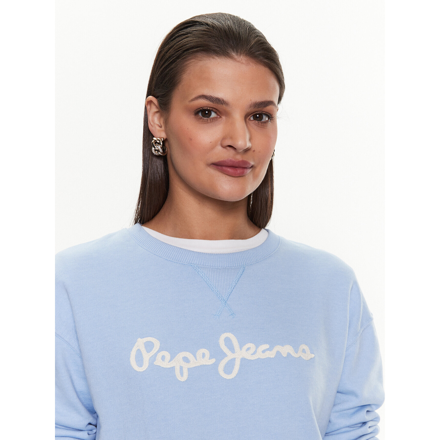 Pepe Jeans Суитшърт Nanettes PL581347 Син Regular Fit - Pepit.bg