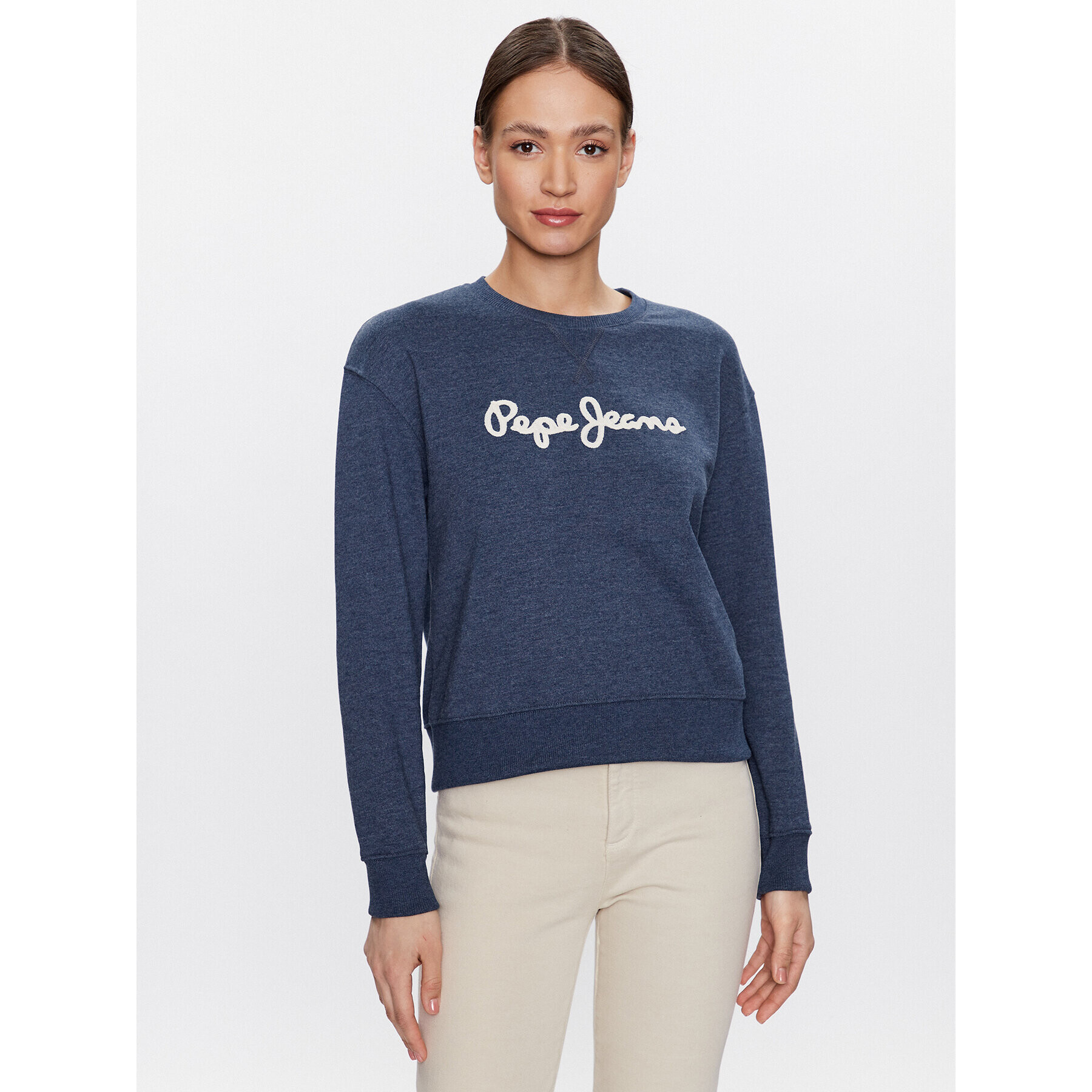 Pepe Jeans Суитшърт Nanettes PL581347 Тъмносин Regular Fit - Pepit.bg