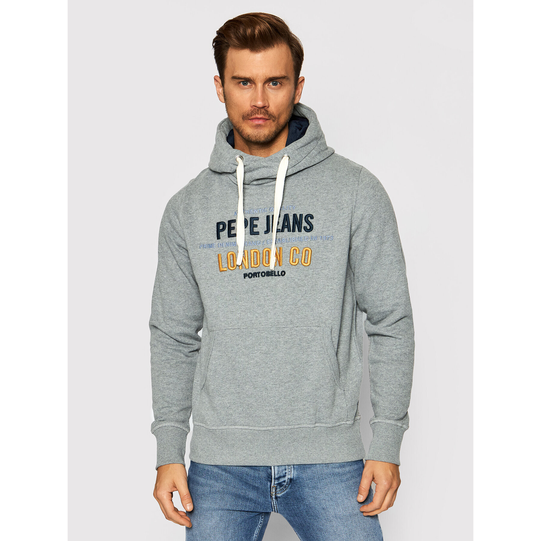 Pepe Jeans Суитшърт Neville PM581620 Сив Regular Fit - Pepit.bg