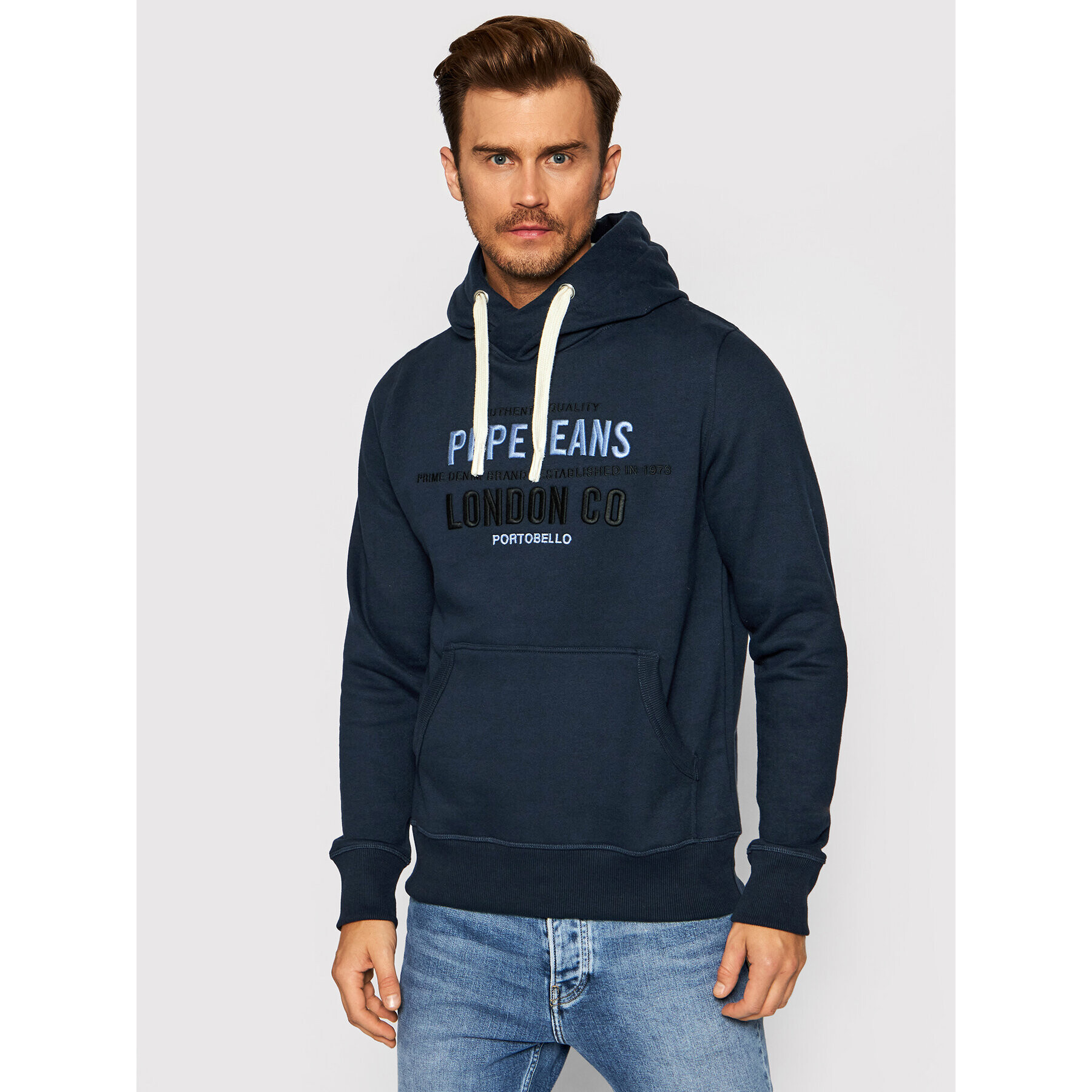 Pepe Jeans Суитшърт Neville PM581620 Тъмносин Regular Fit - Pepit.bg