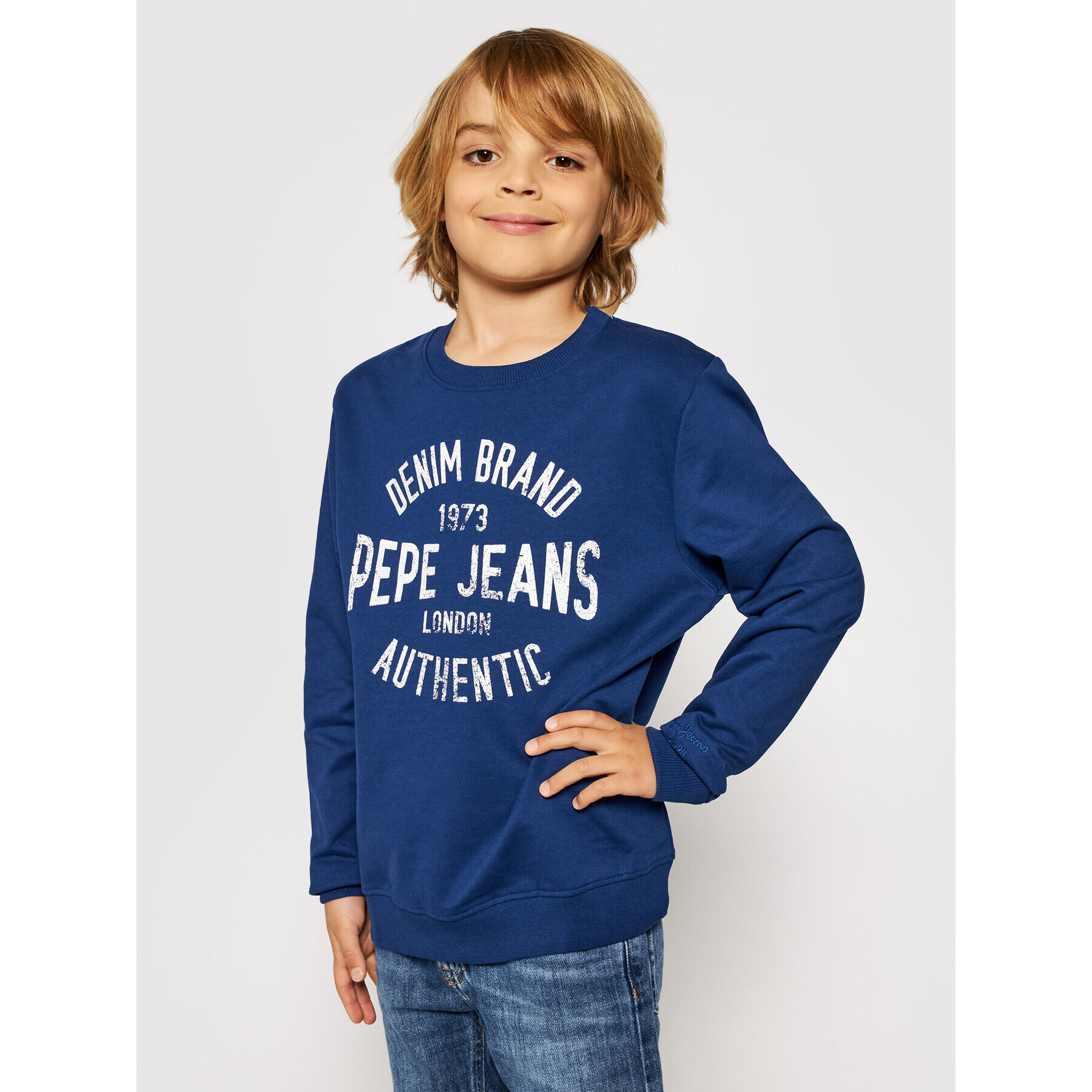 Pepe Jeans Суитшърт Paul PB581338 Тъмносин Regular Fit - Pepit.bg