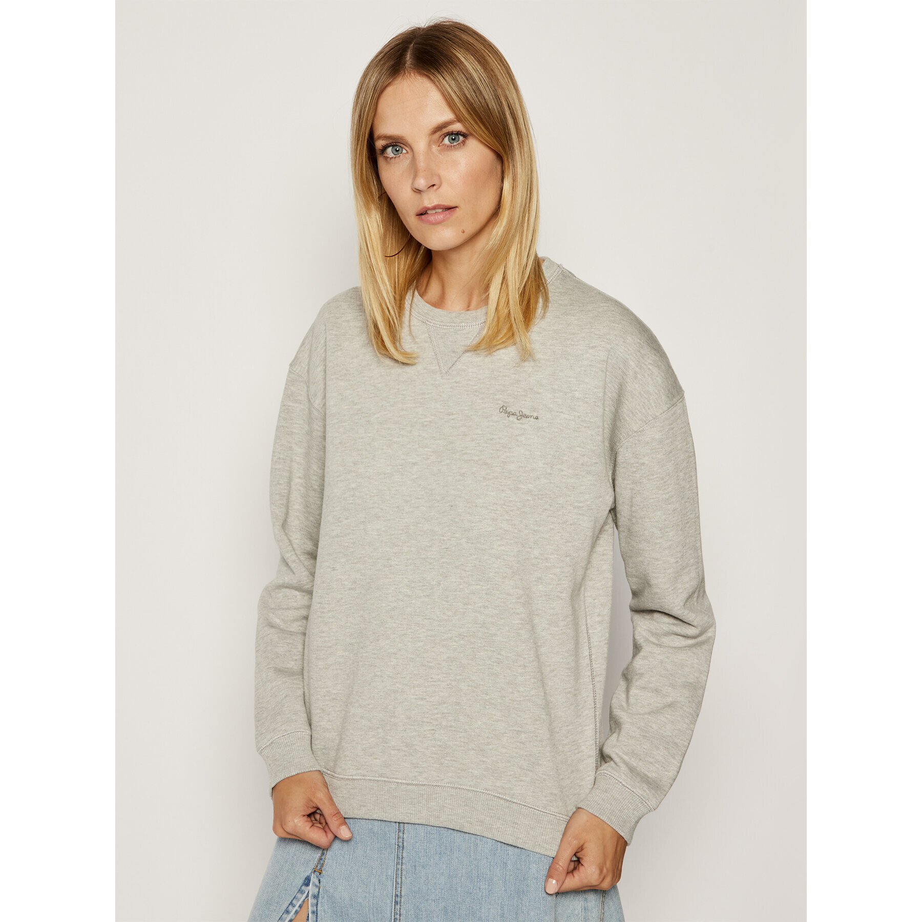 Pepe Jeans Суитшърт PL580546 Сив Regular Fit - Pepit.bg