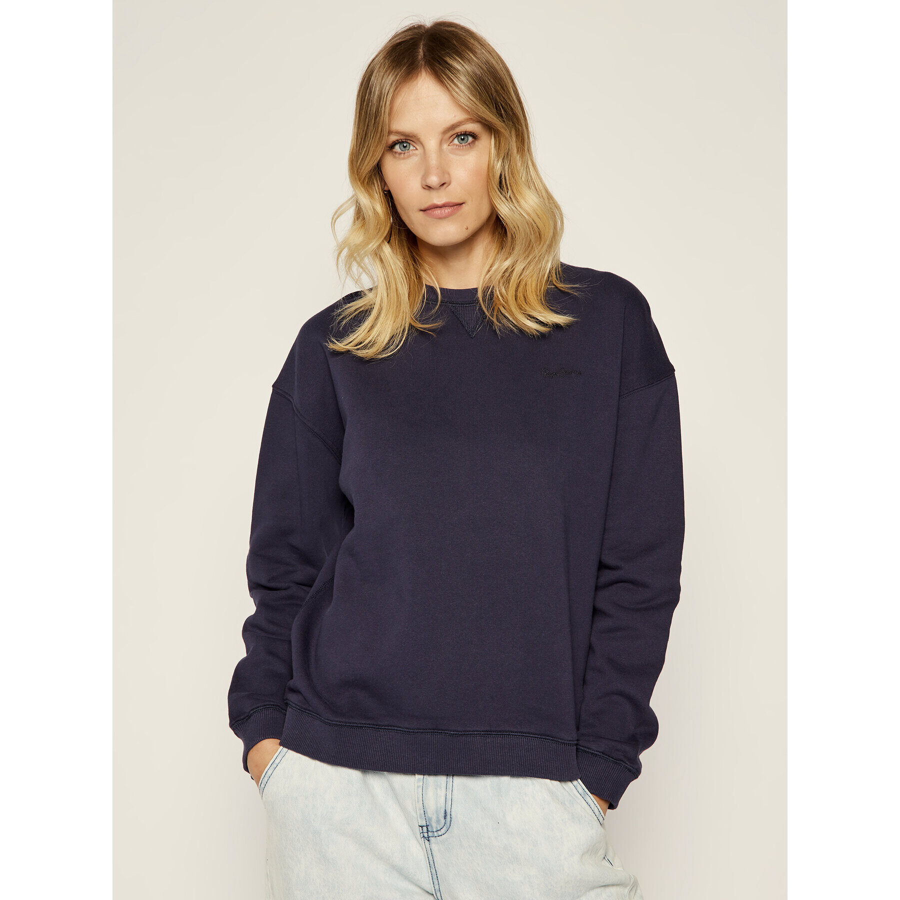 Pepe Jeans Суитшърт PL580546 Тъмносин Regular Fit - Pepit.bg